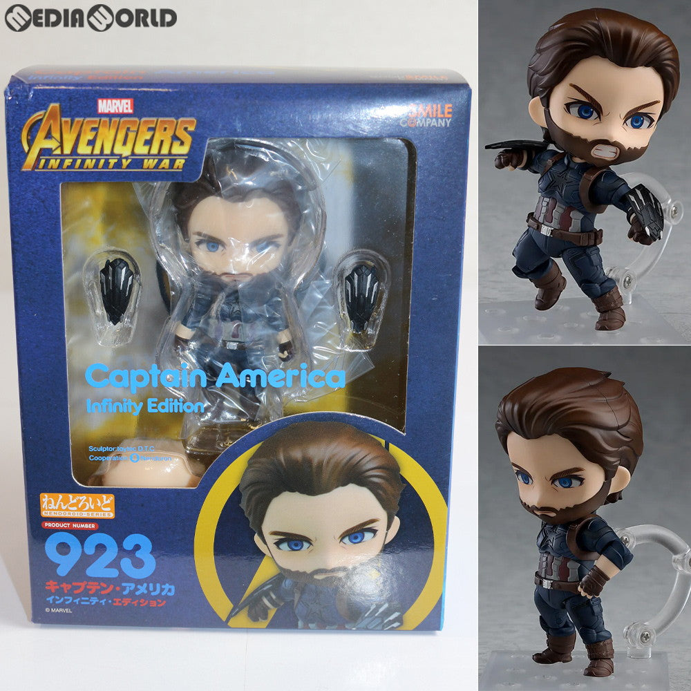 【中古即納】[FIG] ねんどろいど 923 キャプテン・アメリカ インフィニティ・エディション アベンジャーズ/インフィニティ・ウォー 完成品 可動フィギュア グッドスマイルカンパニー(20190731)