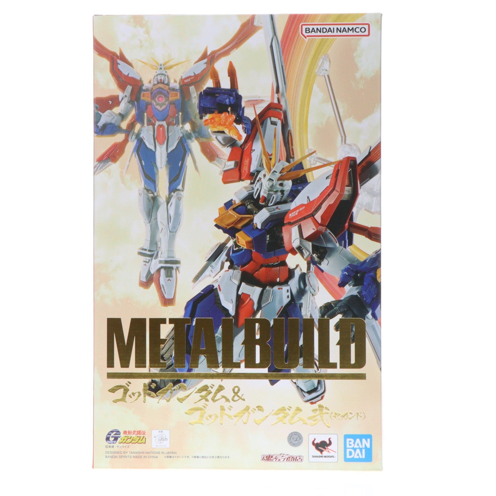 【中古即納】[FIG] 初期不良対応済み 魂ウェブ商店限定 METAL BUILD ゴッドガンダム&ゴッドガンダム弐(セカンド) 機動武闘伝Gガンダム 完成品 可動フィギュア バンダイスピリッツ(20250825)