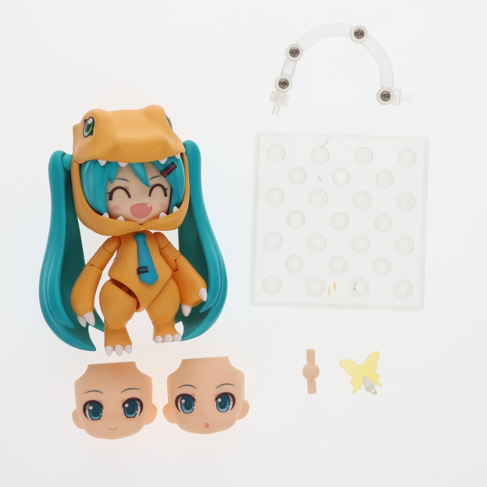 【中古即納】[FIG] ねんどろいど 1439 初音ミク きぐるみアグモンVer. キャラクター・ボーカル・シリーズ01 初音ミク デジモンアドベンチャー 完成品 可動フィギュア プレックス/グッドスマイルカンパニー(20210516)
