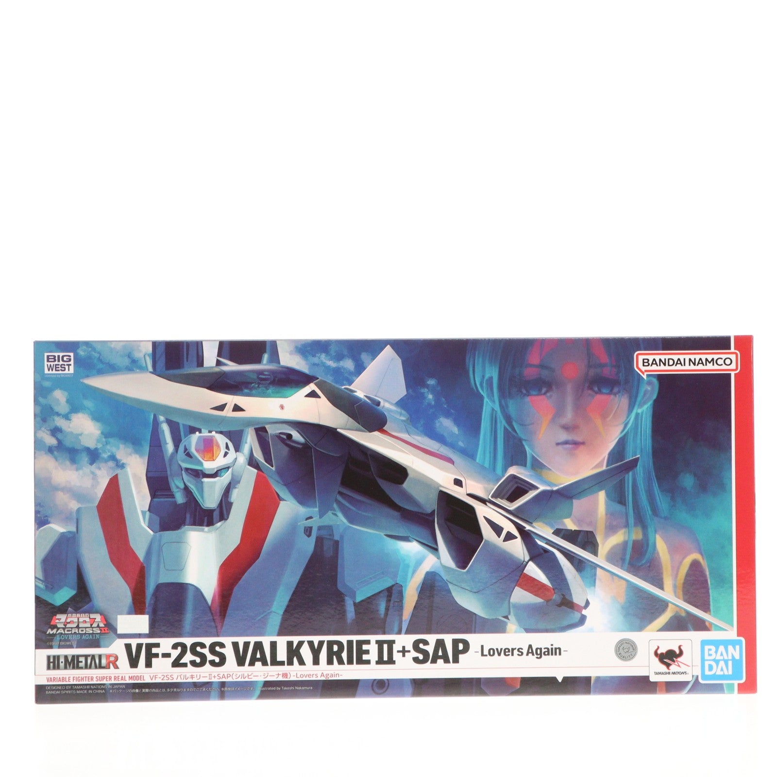【中古即納】[FIG] HI-METAL R VF-2SS バルキリーII+SAP(シルビー・ジーナ機)-Lovers Again- 超時空要塞マクロスII -LOVERS AGAIN- 完成品 可動フィギュア バンダイスピリッツ(20250621)