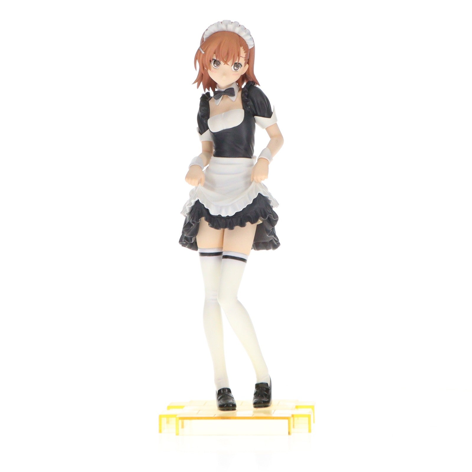 【中古即納】[FIG] 4-Leaves 御坂美琴(みさかみこと) -とあるメイド姿の超電磁砲(レールガン)- とある科学の超電磁砲 1/6 完成品 フィギュア(PP440) コトブキヤ(20120610)