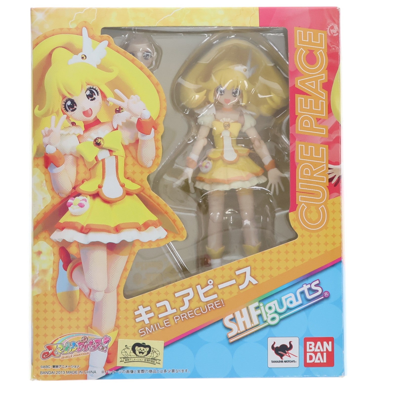 【中古即納】[FIG] S.H.Figuarts(フィギュアーツ) キュアピース スマイルプリキュア! 完成品 可動フィギュア バンダイ(20130803)
