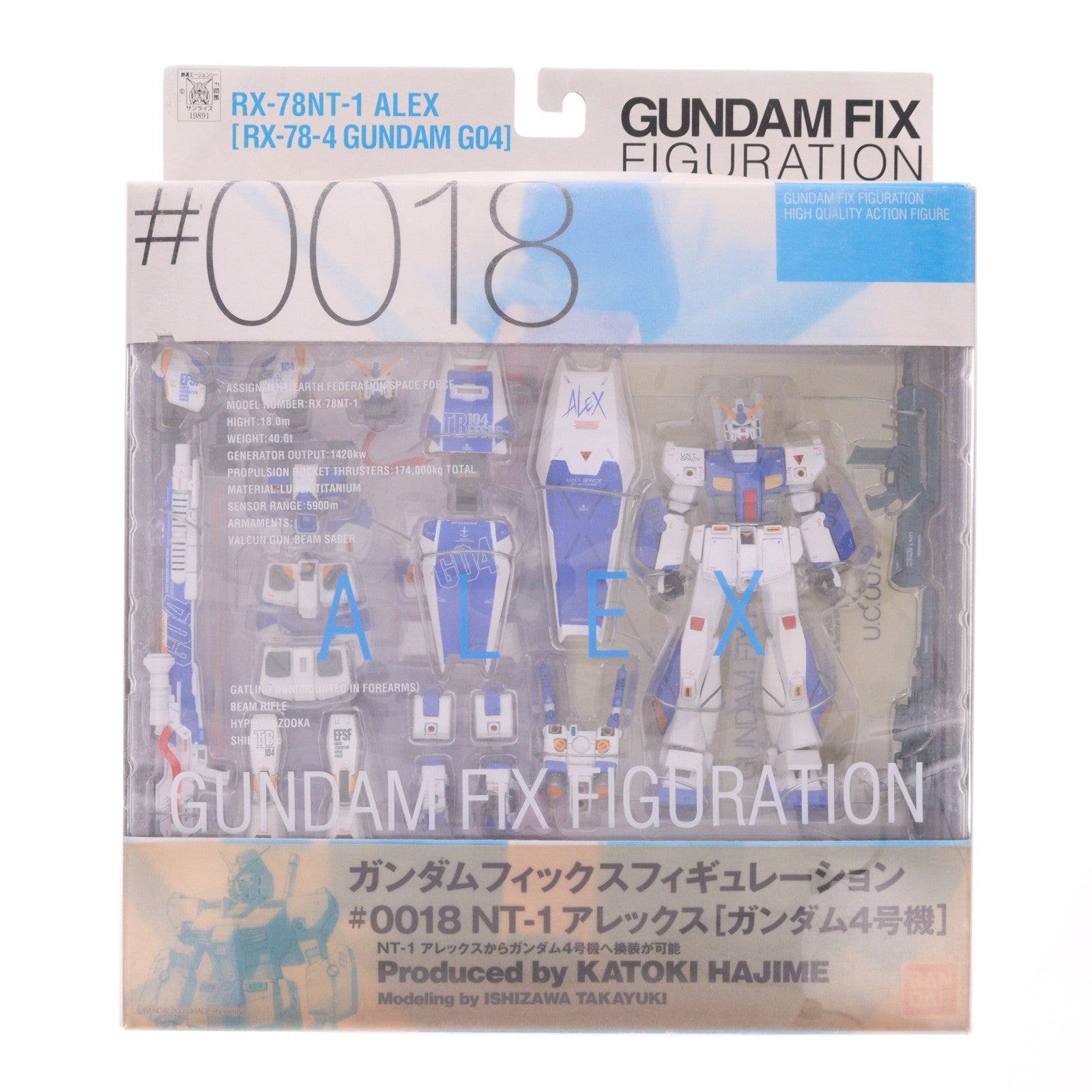 【中古即納】[FIG] GUNDAM FIX FIGURATION #0018 RX-78NT-1アレックス 機動戦士ガンダム0080 ポケットの中の戦争 完成品 可動フィギュア バンダイ(20040124)