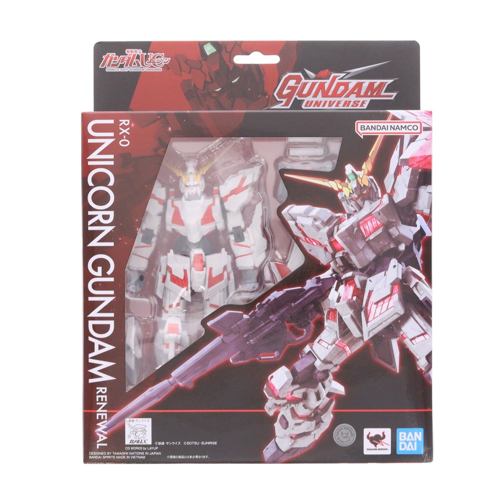 【中古即納】[FIG] (再販) GUNDAM UNIVERSE(ガンダムユニバース) RX-0 UNICORN GUNDAM(ユニコーンガンダム) RENEWAL 機動戦士ガンダムUC(ユニコーン) 完成品 可動フィギュア バンダイスピリッツ(20260627)