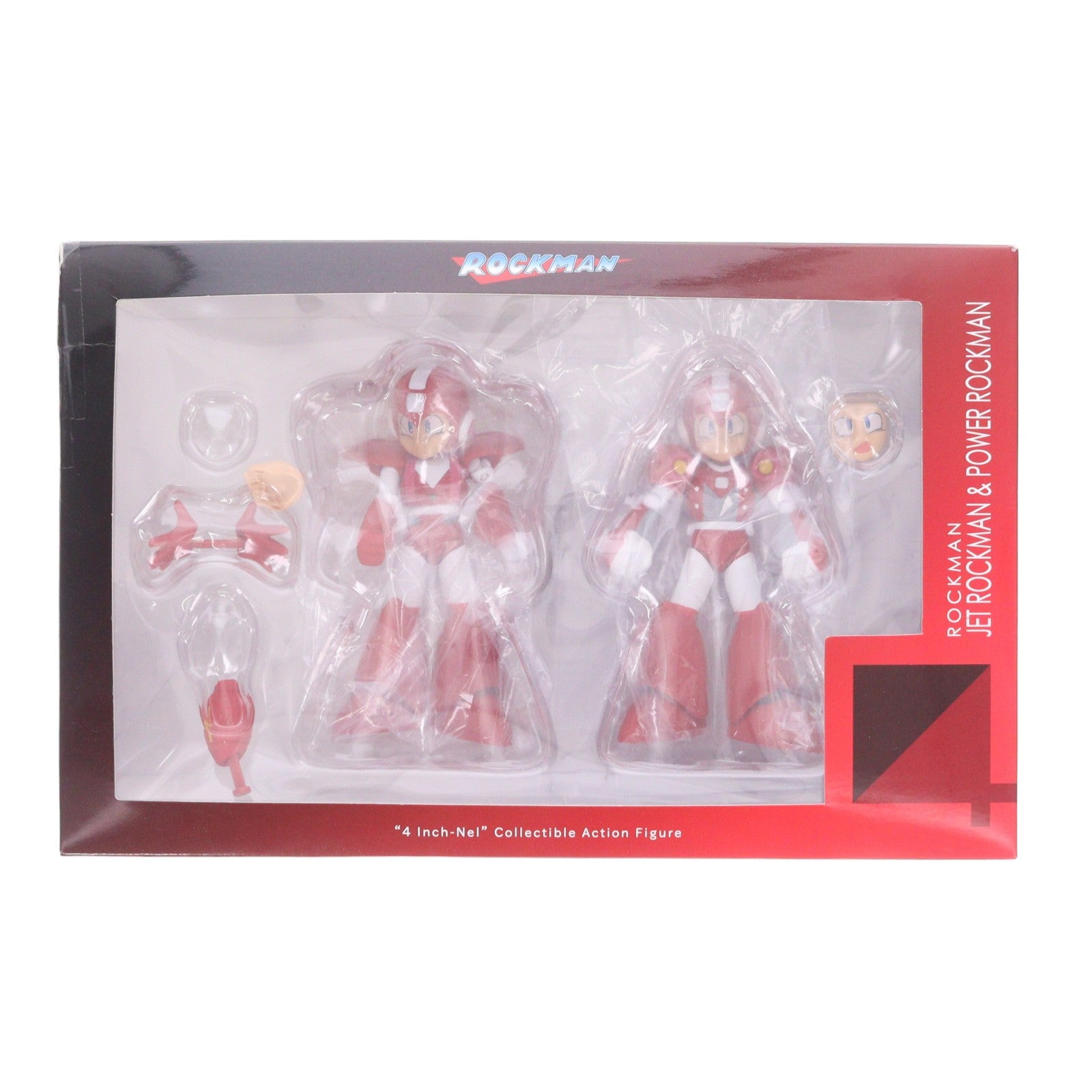 【中古即納】[FIG] 限値練オンラインショップ限定 4インチネル ジェットロックマン&パワーロックマン(2体セット) ロックマン6 完成品 アクションフィギュア 千値練(せんちねる)(20161031)