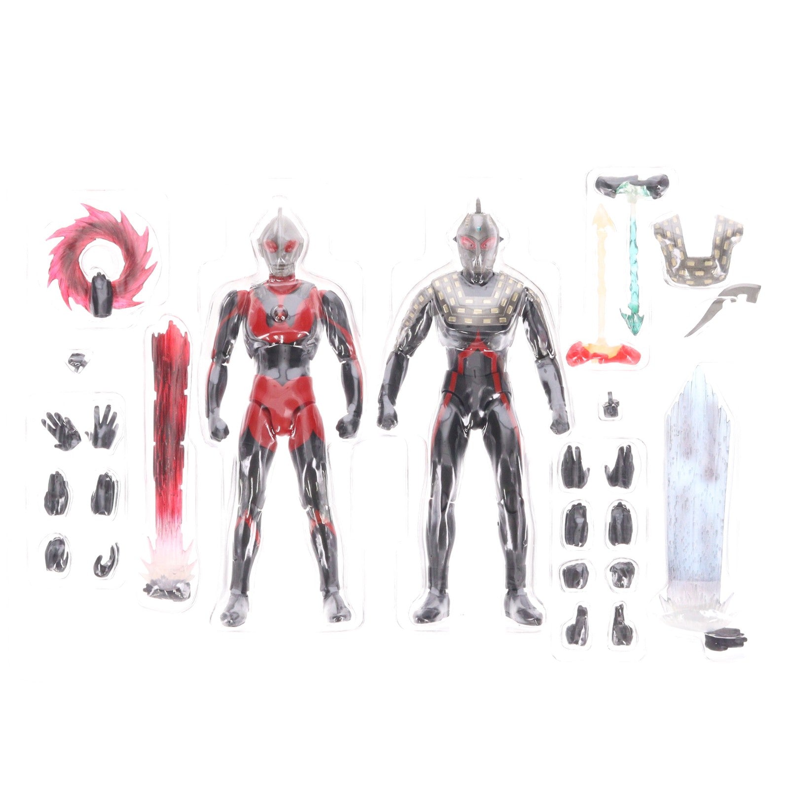 【中古即納】[FIG] 魂ウェブ商店限定 ULTRA-ACT(ウルトラアクト) ウルトラマンダーク(SD)&ウルトラセブンダーク(SD) ウルトラマンギンガ 完成品 可動フィギュア バンダイ(20141031)