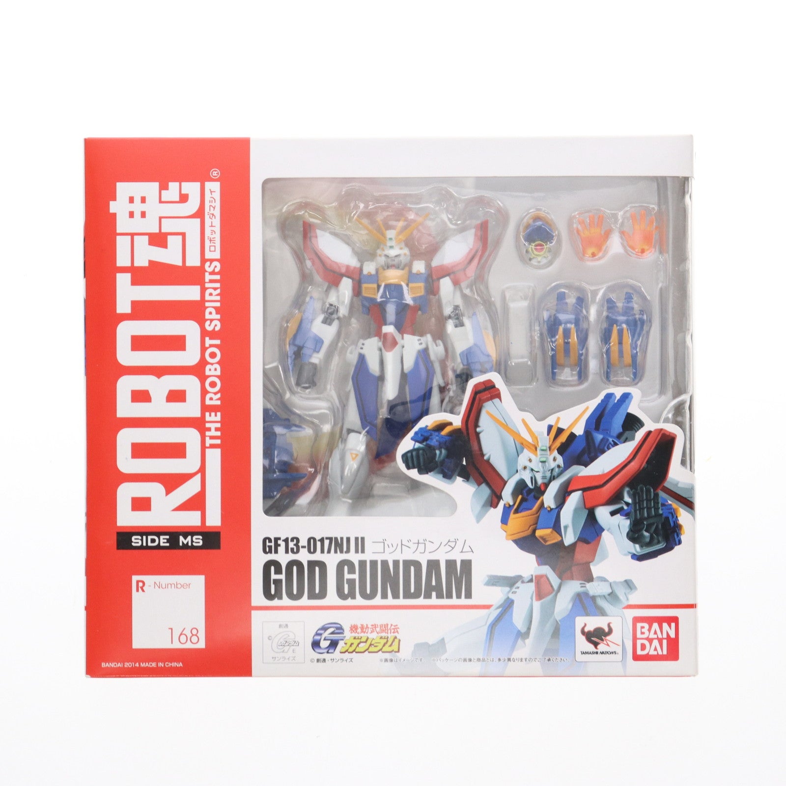 【中古即納】[FIG] ROBOT魂(SIDE MS) ゴッドガンダム 機動武闘伝Gガンダム 完成品 可動フィギュア バンダイ(20140920)