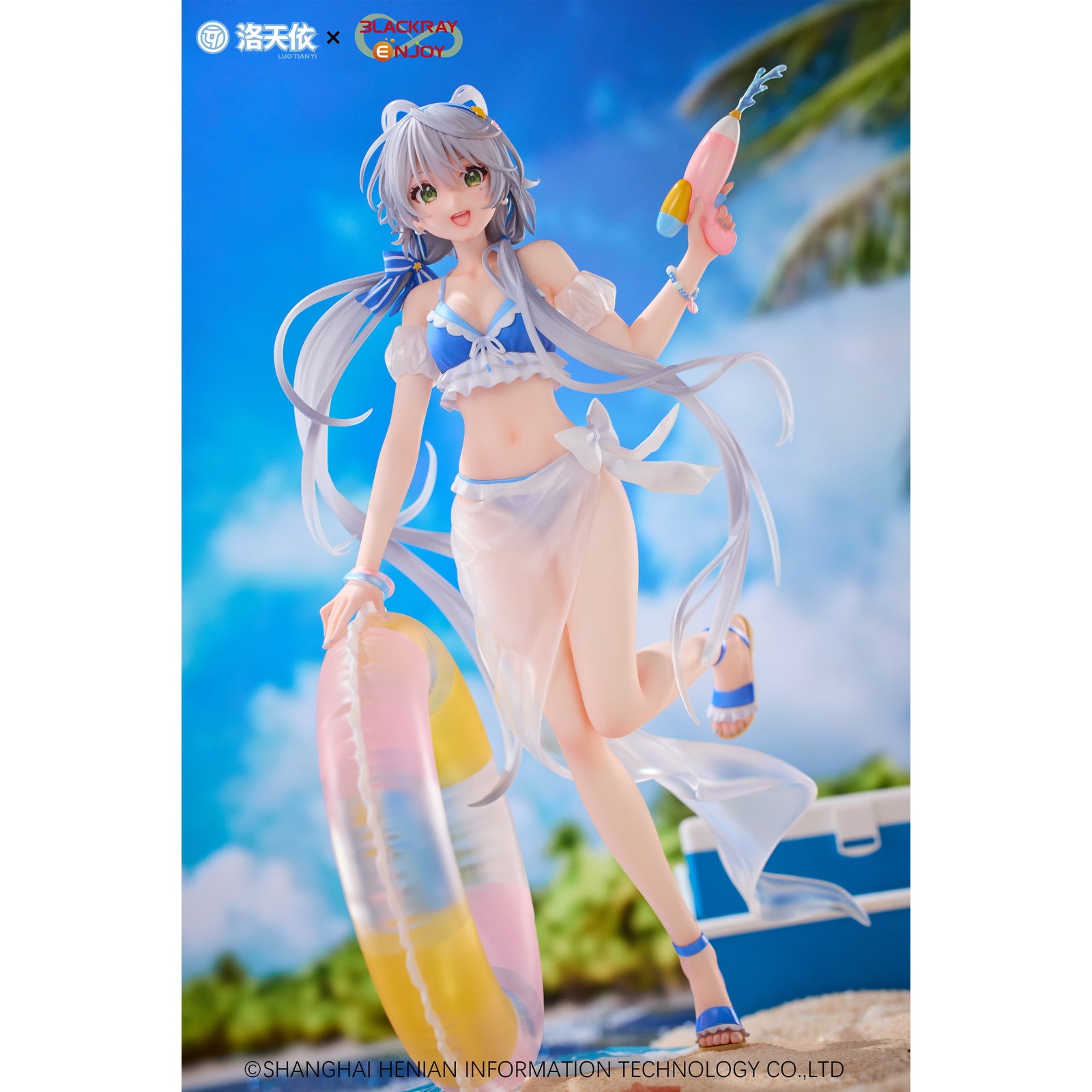 【中古即納】[FIG] 予約特典付属 Vsinger - 洛天依(ルォ・テンイ) 夏の海風Ver. 1/7 完成品 フィギュア BLACKRAY ENJOY(ブラックレイエンジョイ)(20251101)