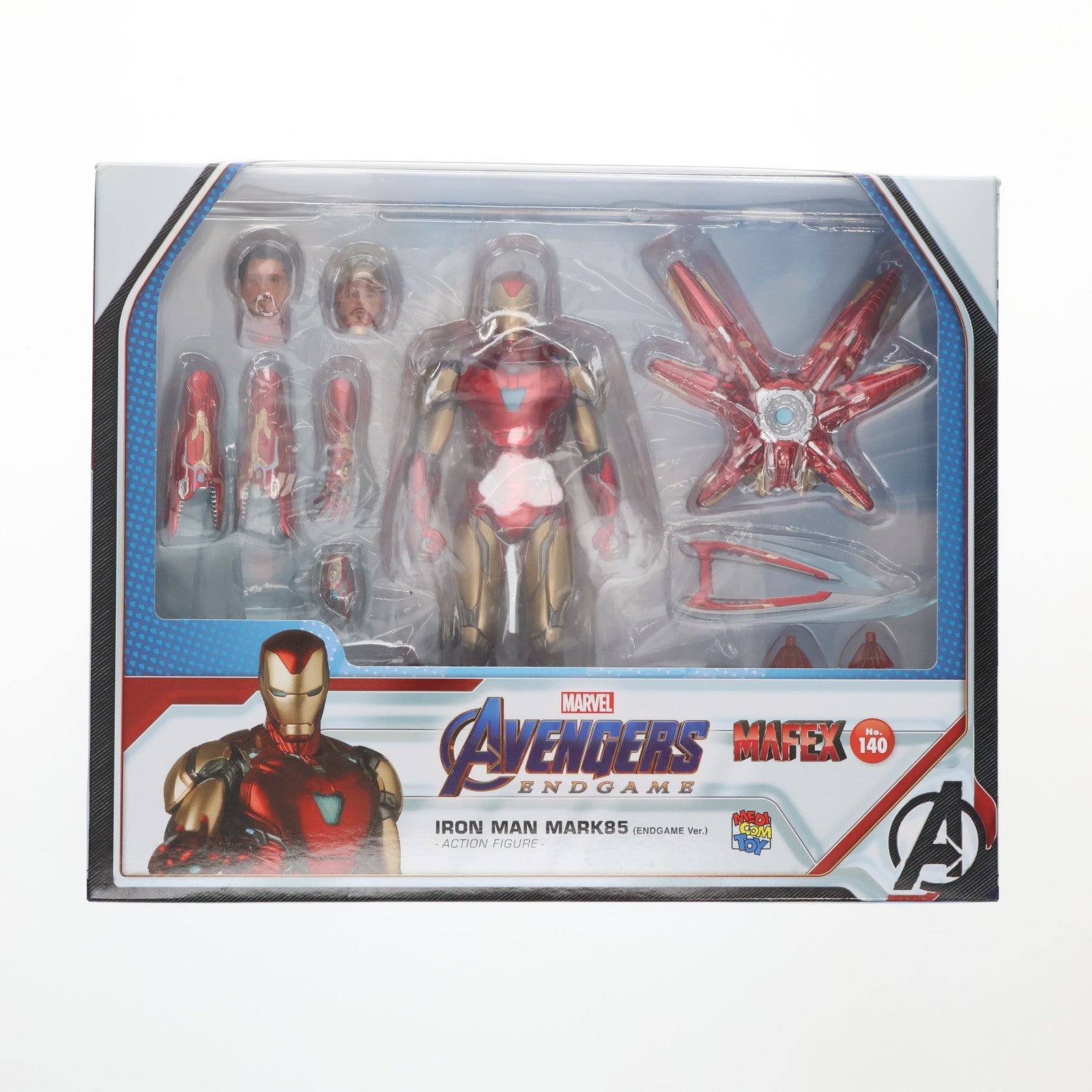 【中古即納】[FIG] マフェックス No.136 MAFEX IRON MAN MARK85(Endgame Ver.)(アイアンマン マーク85 エンドゲームVer.) アベンジャーズ/エンドゲーム 完成品 可動フィギュア メディコム・トイ(20220702)