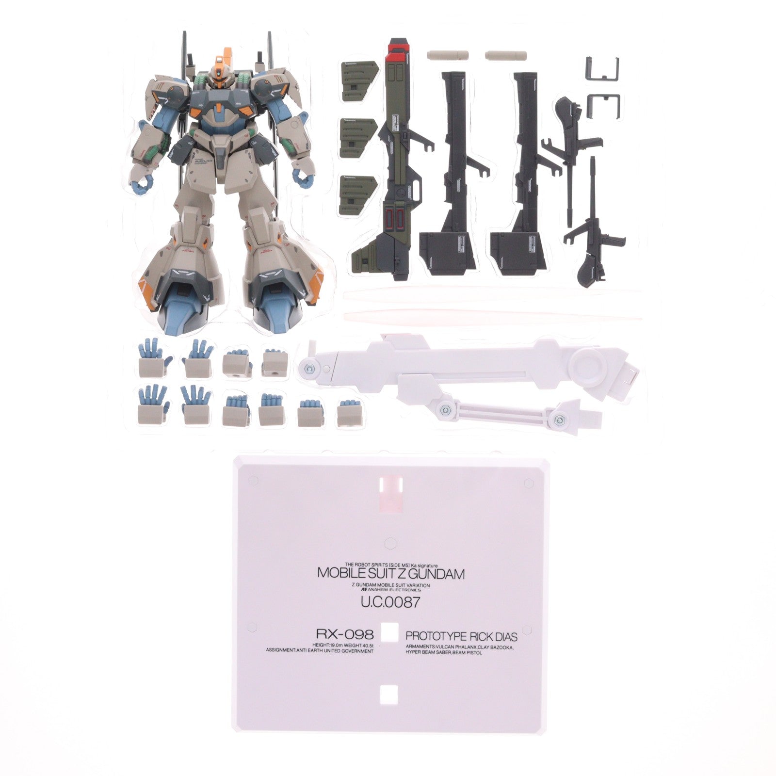 【中古即納】[FIG] 魂ウェブ商店限定 ROBOT魂(Ka signature)(SIDE MS) プロトタイプ リック・ディアス 機動戦士ガンダムMSV(モビルスーツバリエーション) 完成品 可動フィギュア バンダイスピリッツ(20260217)