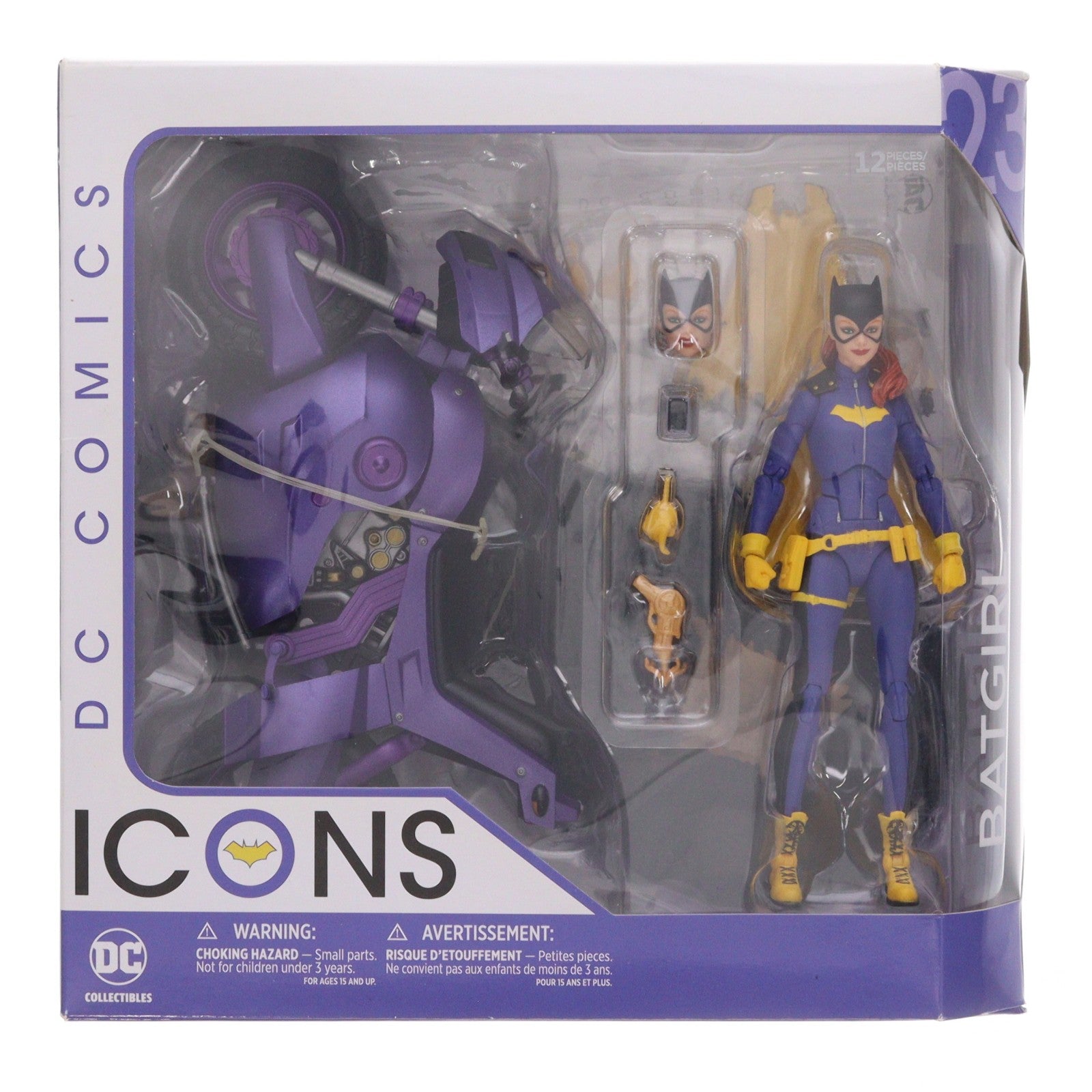 【中古即納】[FIG] DC アクションフィギュア アイコンズDX バットガール&バイク(バットガール:バーンサイド版) DCコミックス 6インチ 完成品 可動フィギュア DCコレクタブルズ(DCダイレクト)(20161130)