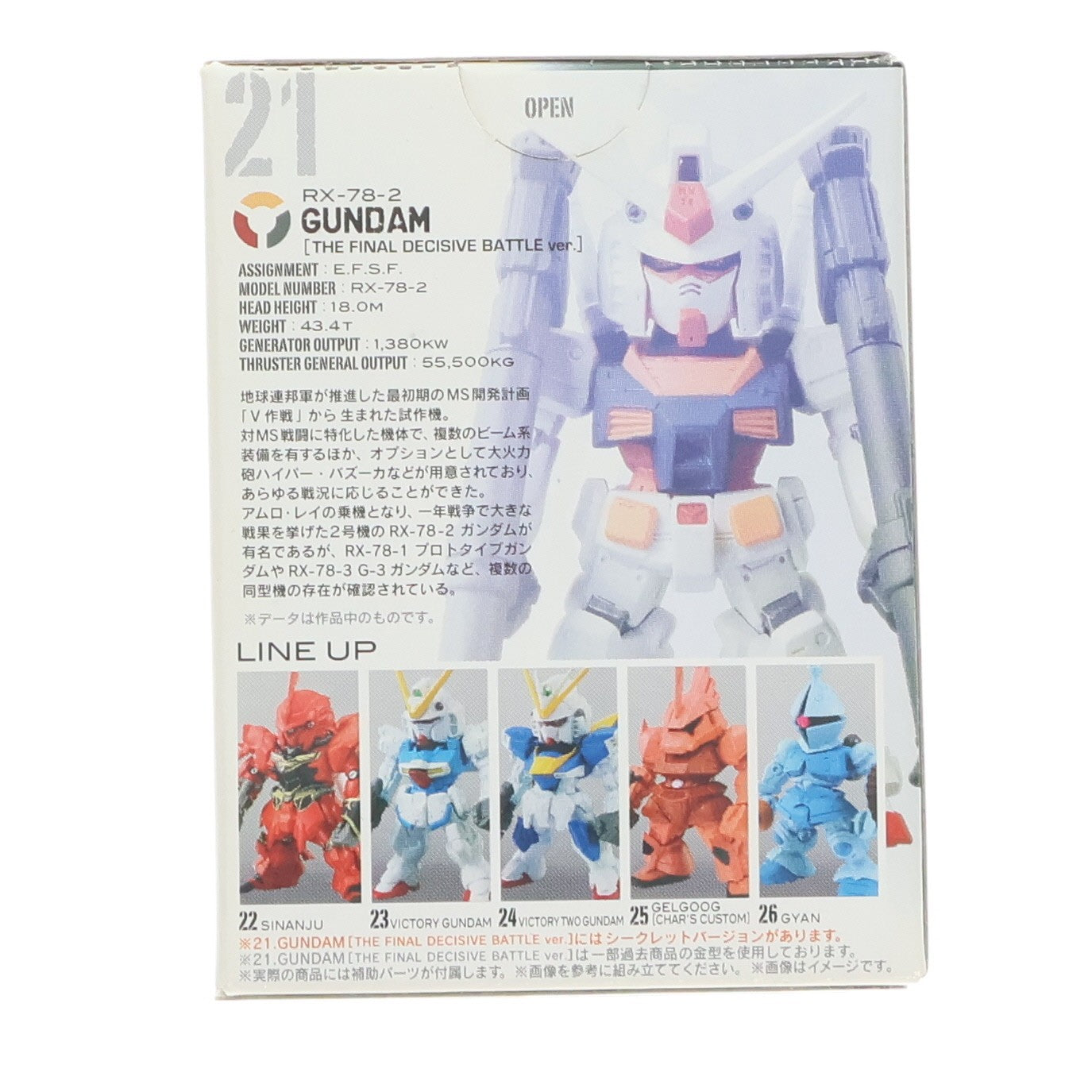 【中古即納】[FIG] (単品)(食玩) FW GUNDAM CONVERGE(ガンダムコンバージ) ♯4 ガンダム(最終決戦Ver.) 機動戦士ガンダムシリーズ フィギュア バンダイ(20110924)