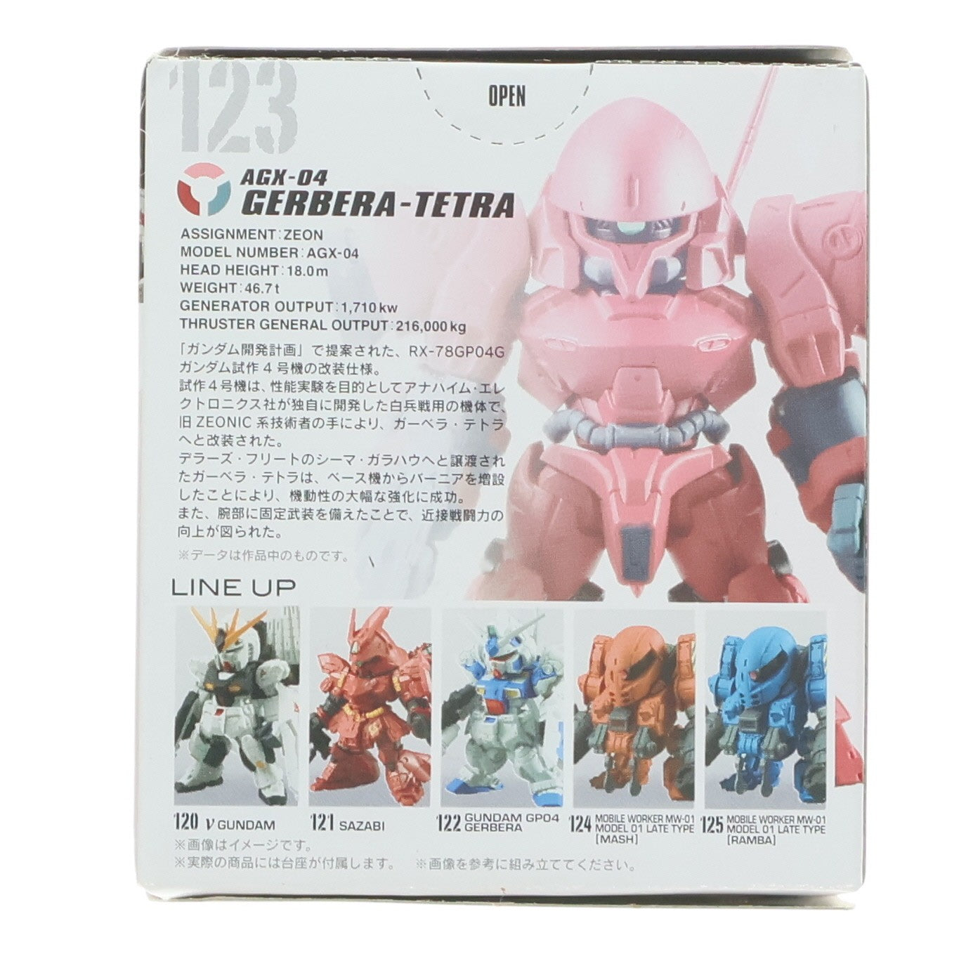 【中古即納】[FIG] (単品)(食玩) FW GUNDAM CONVERGE ♯1(ガンダムコンバージ) ガーベラ・テトラ 機動戦士ガンダムシリーズ フィギュア バンダイ(20151229)
