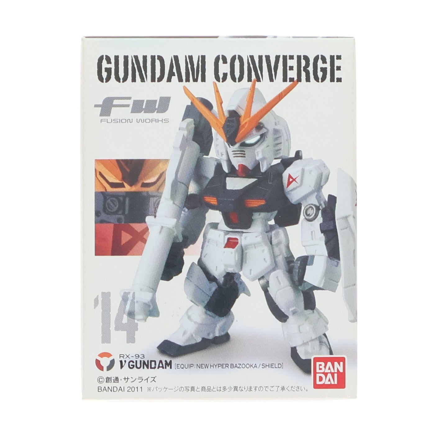 【中古即納】[FIG] (単品)(食玩) νガンダム(ニュー・ハイパー・バズーカ/シールド装備) FW GUNDAM CONVERGE(ガンダムコンバージ) 3 機動戦士ガンダム 逆襲のシャア フィギュア バンダイ(20110630)