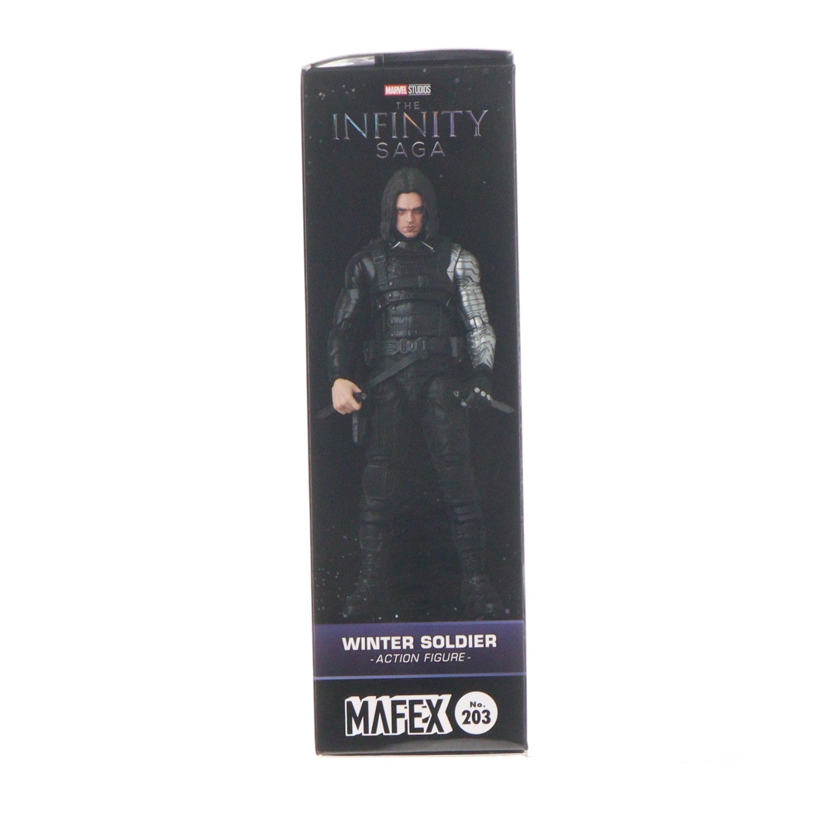 【中古即納】[FIG] マフェックス No.203 MAFEX WINTER SOLDIER(ウィンター・ソルジャー) キャプテン・アメリカ/ウィンター・ソルジャー 完成品 可動フィギュア メディコム・トイ(20240502)