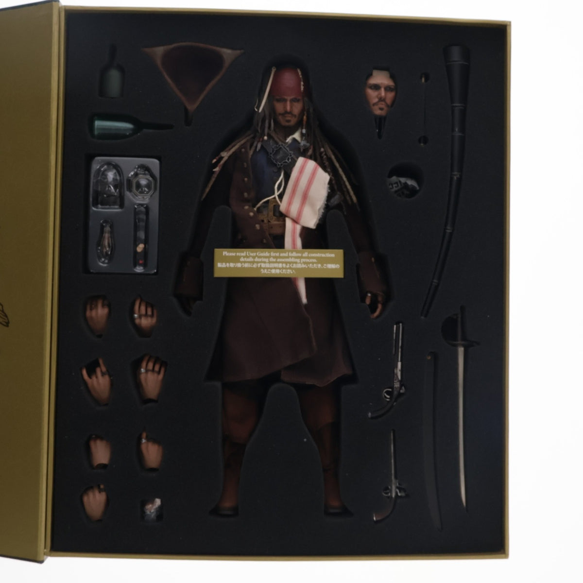 【中古即納】[FIG] ムービー・マスターピース DX ジャック・スパロウ パイレーツ・オブ・カリビアン/生命の泉 1/6 完成品 可動フィギュア(DX06) ホットトイズ(20111130)
