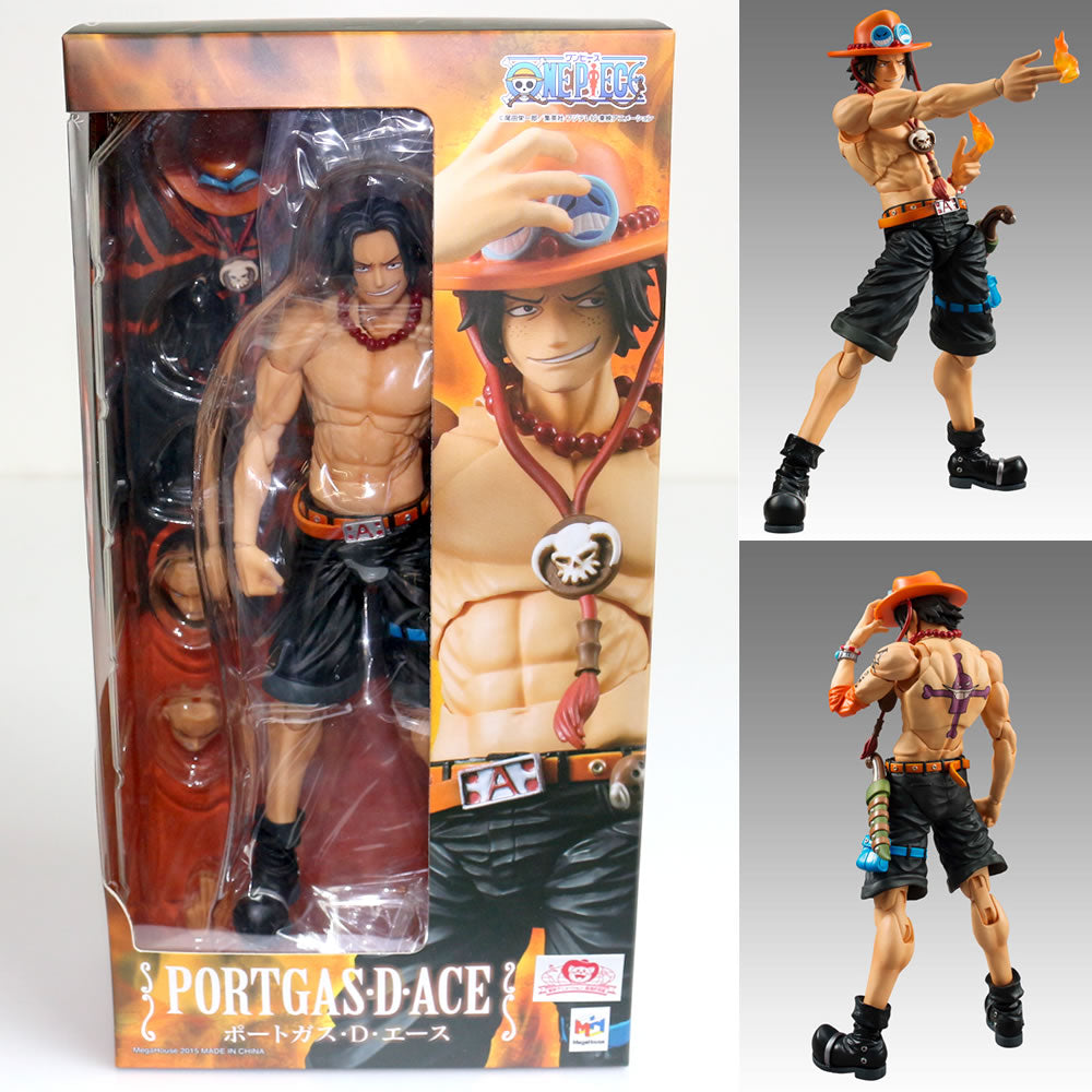 【中古即納】[FIG] ヴァリアブルアクションヒーローズ ポートガス・D・エース ONE PIECE(ワンピース) フィギュア 完成品 可動フィギュア メガハウス(20200822)