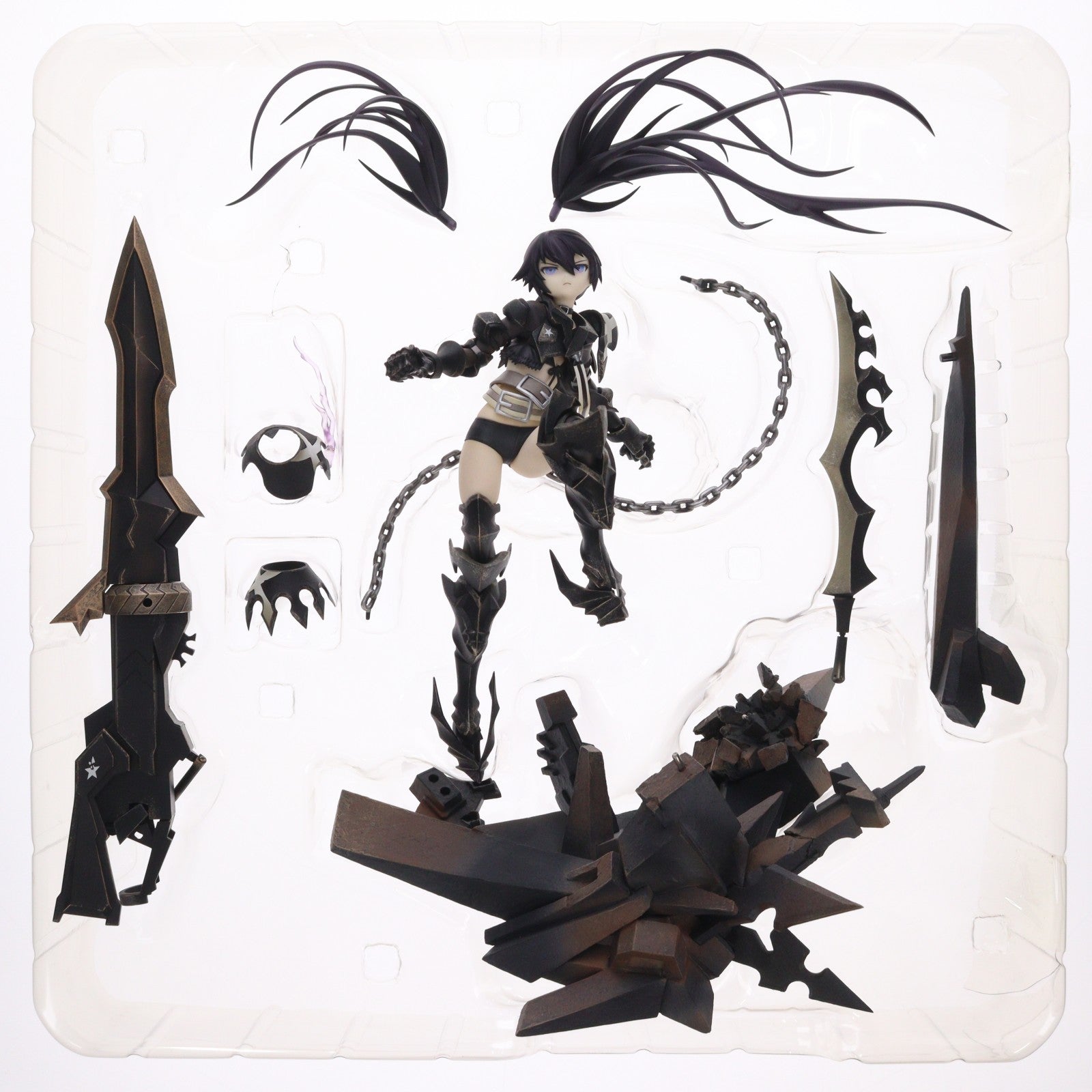 【中古即納】[FIG] インセイン・ブラック★ロックシューター TV ANIMATION BLACK ROCK SHOOTER 1/8 完成品 フィギュア グッドスマイルカンパニー(20130921)