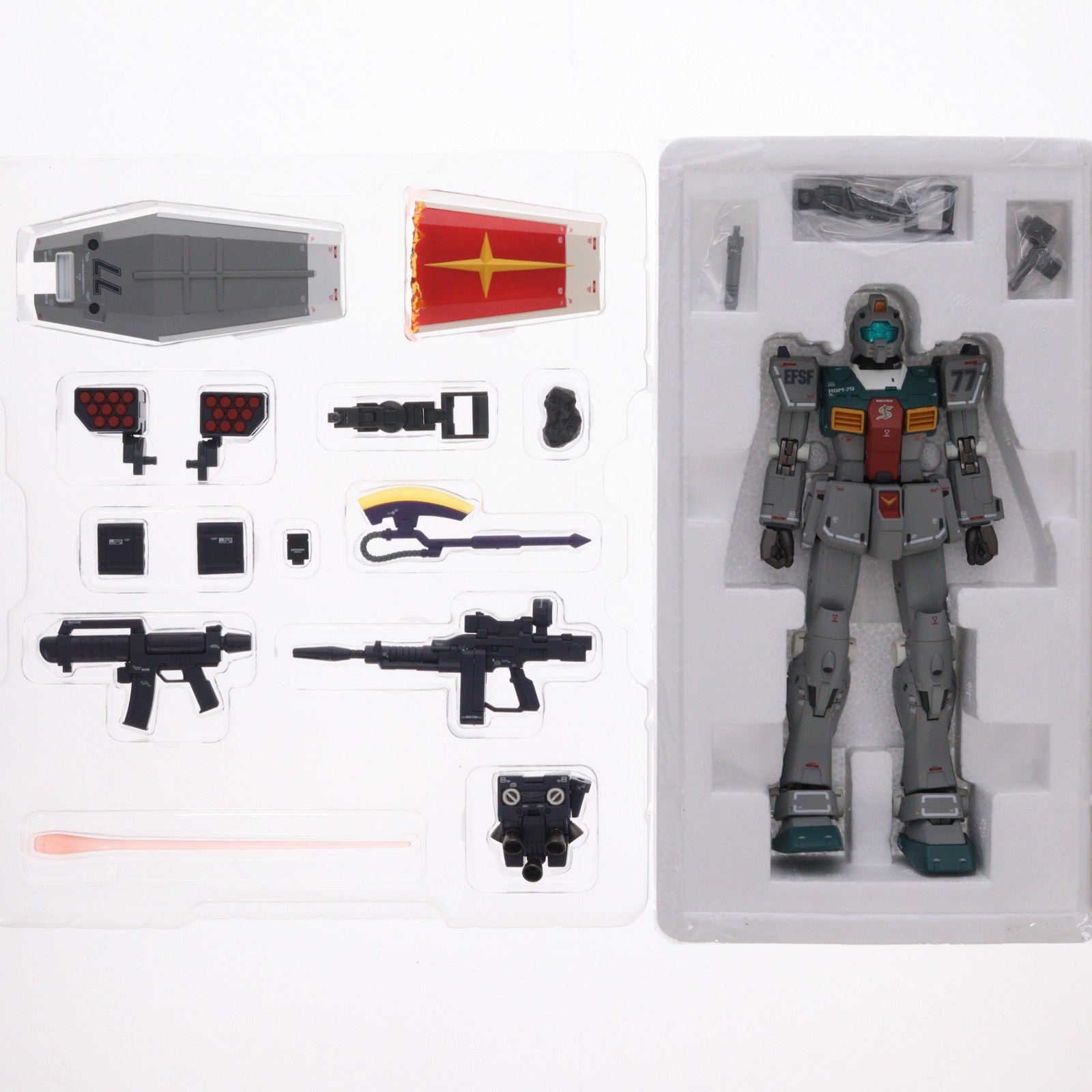 【中古即納】[FIG] 魂ウェブ商店限定 GUNDAM FIX FIGURATION METAL COMPOSITE RGM-79 ジム(スレッガー搭乗機) 機動戦士ガンダム ククルス・ドアンの島 完成品 可動フィギュア バンダイスピリッツ(20230630)