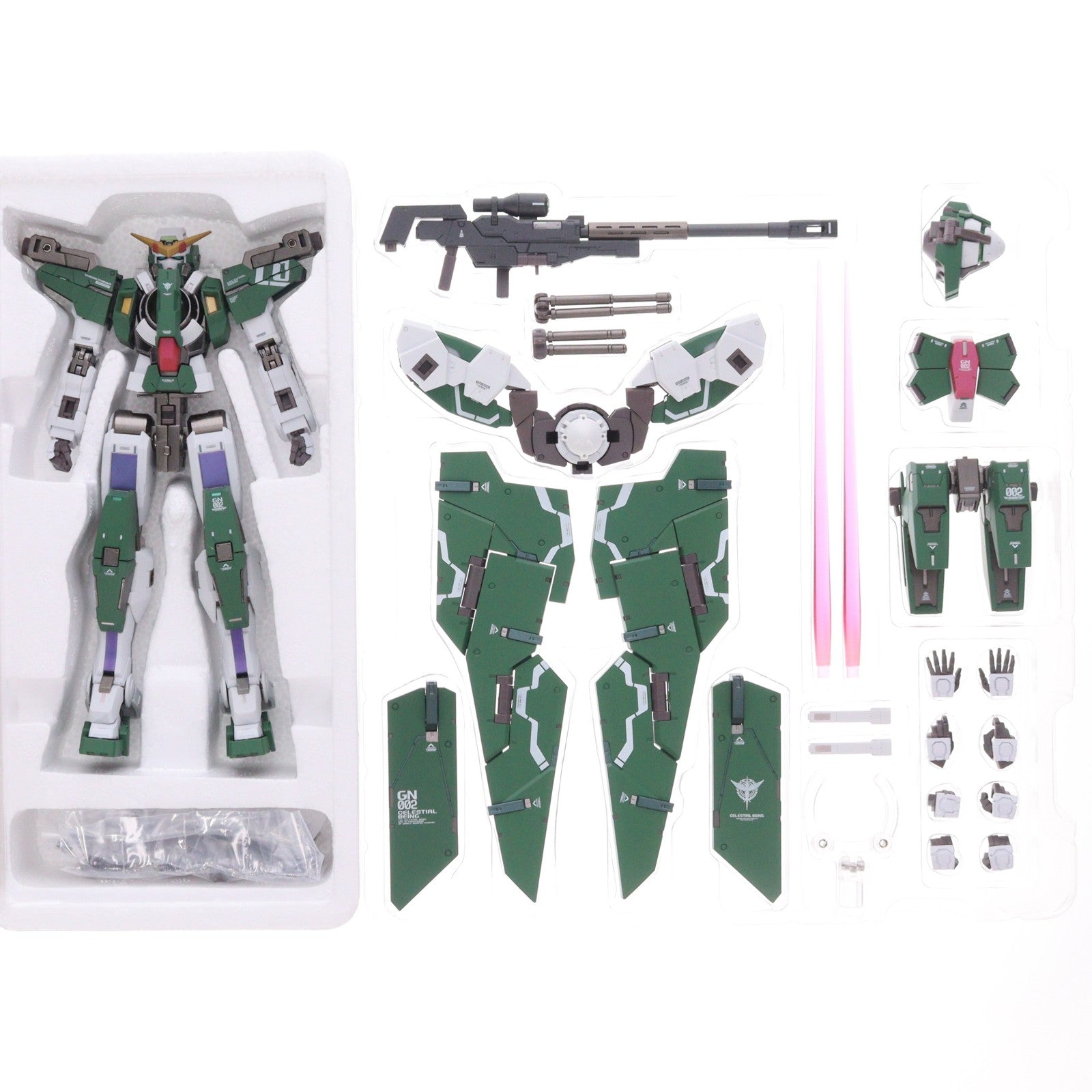 【中古即納】[FIG] 魂ウェブ商店限定 METAL BUILD ガンダムデュナメス&デヴァイズデュナメス 機動戦士ガンダム00(ダブルオー) 完成品 可動フィギュア バンダイスピリッツ(20230518)