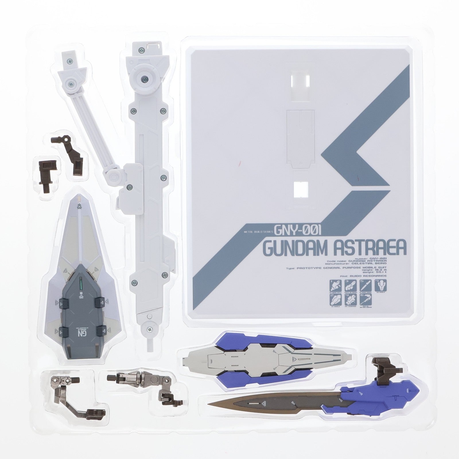 【中古即納】[FIG] 魂ウェブ商店限定 METAL BUILD ガンダムアストレア+プロトGNハイメガランチャー 機動戦士ガンダム00P(ダブルオーピー) 完成品 可動フィギュア バンダイスピリッツ(20190630)