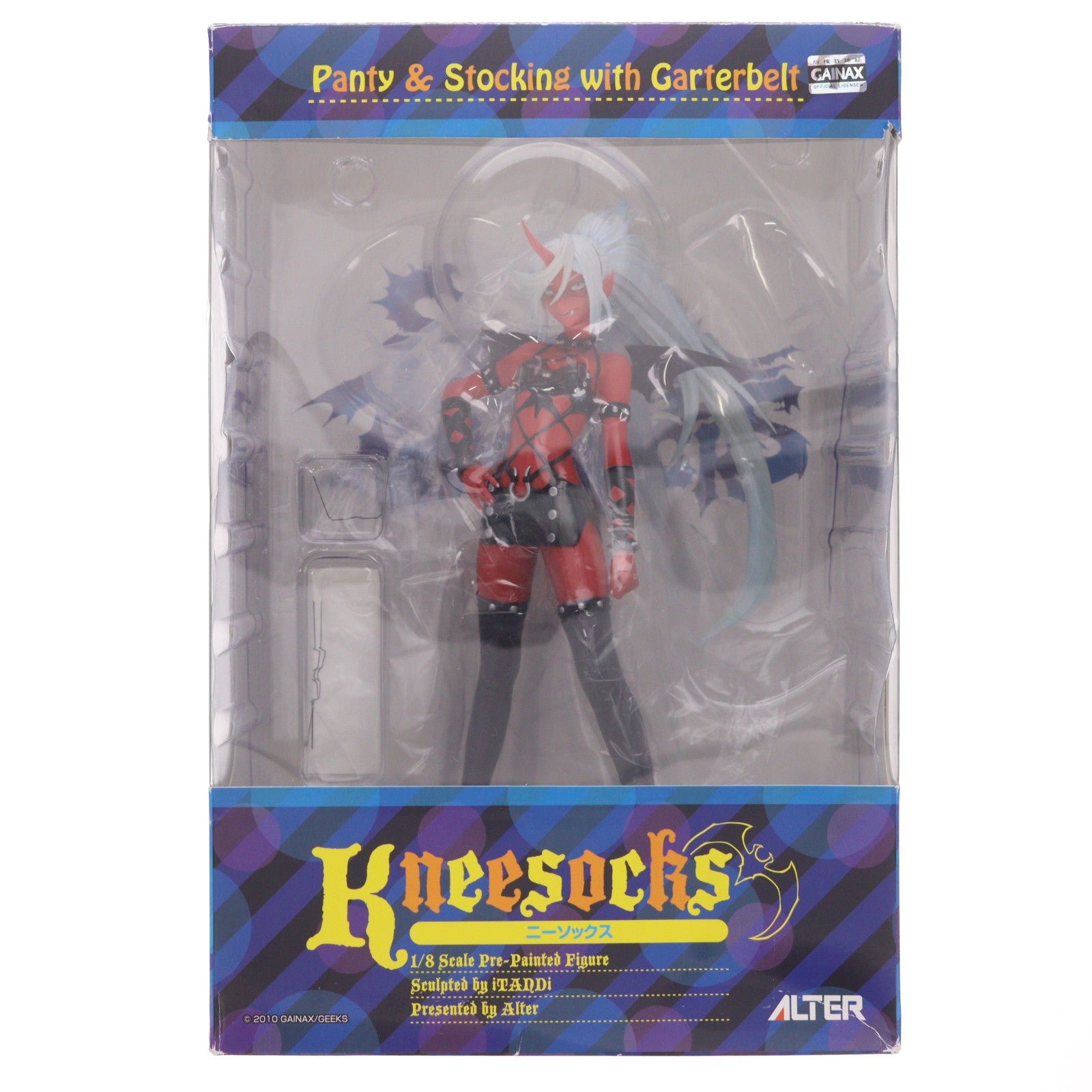 【中古即納】[FIG] ニーソックス Panty & Stocking with Garterbelt(パンティ アンド ストッキング ウィズ ガーターベルト) 1/8 完成品 フィギュア アルター(20120906)