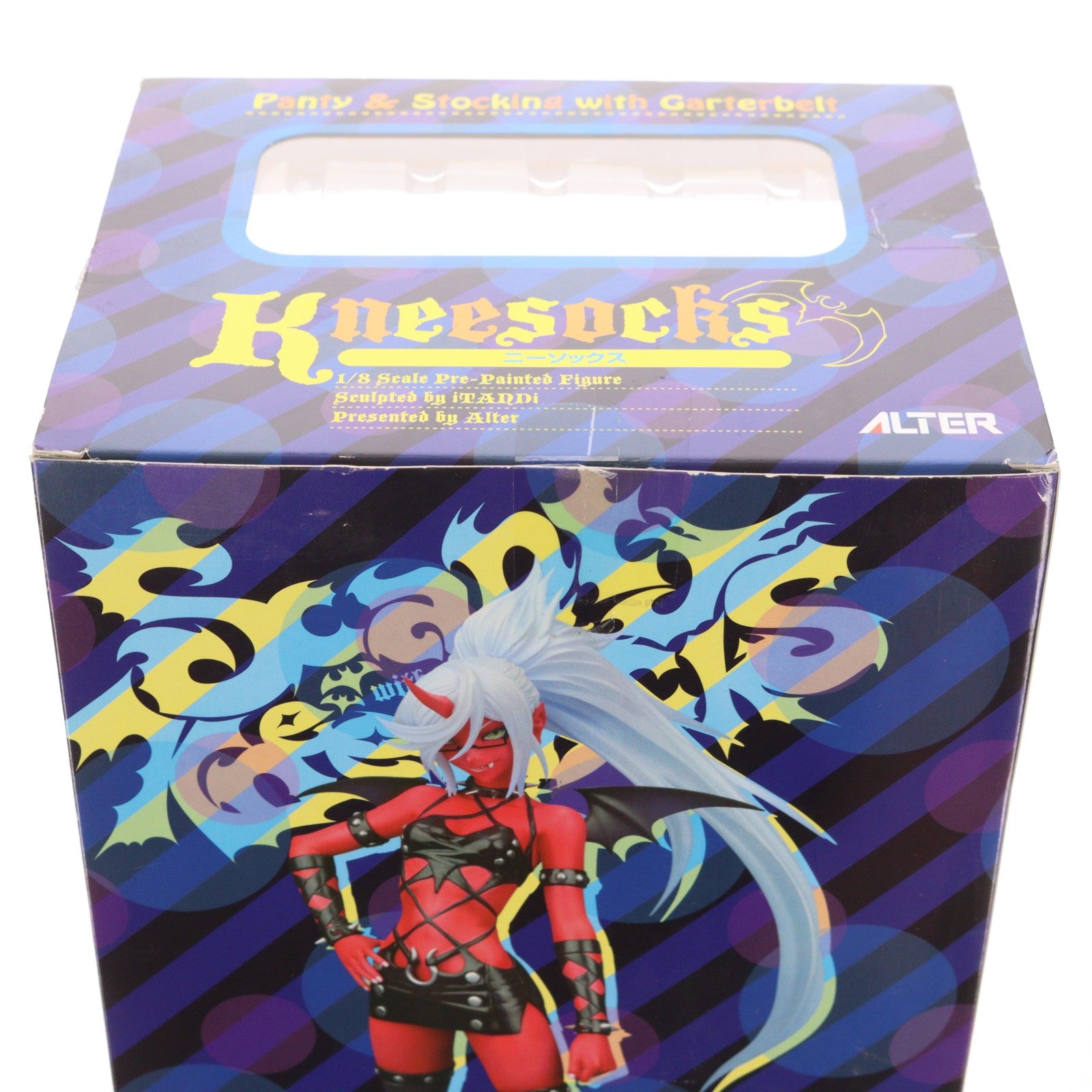 【中古即納】[FIG] ニーソックス Panty & Stocking with Garterbelt(パンティ アンド ストッキング ウィズ ガーターベルト) 1/8 完成品 フィギュア アルター(20120906)