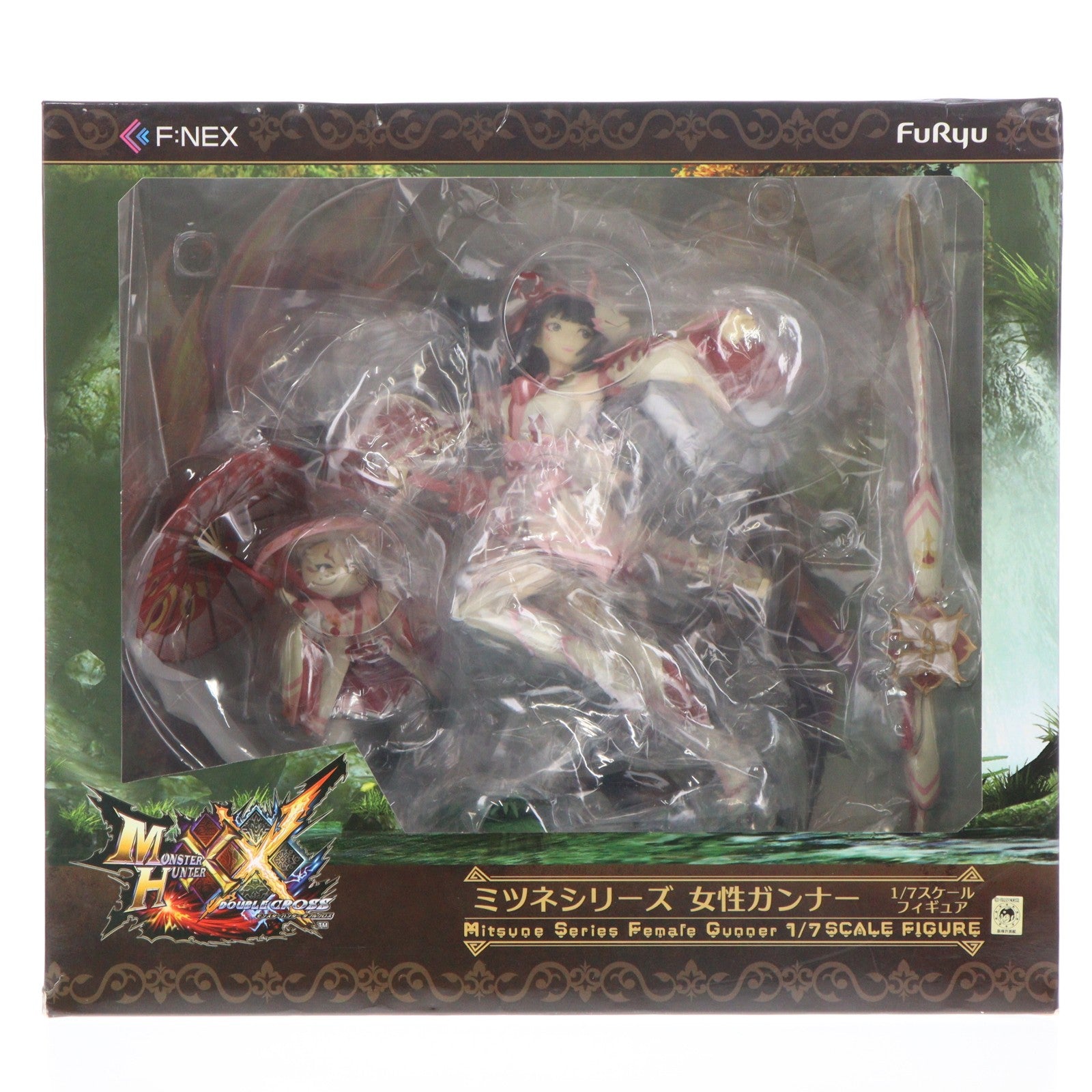 【中古即納】[FIG] ミツネシリーズ 女性ガンナー MONSTER HUNTER XX(モンスターハンターダブルクロス) 1/7 完成品 フィギュア(AMU-FNX137) フリュー(20200730)