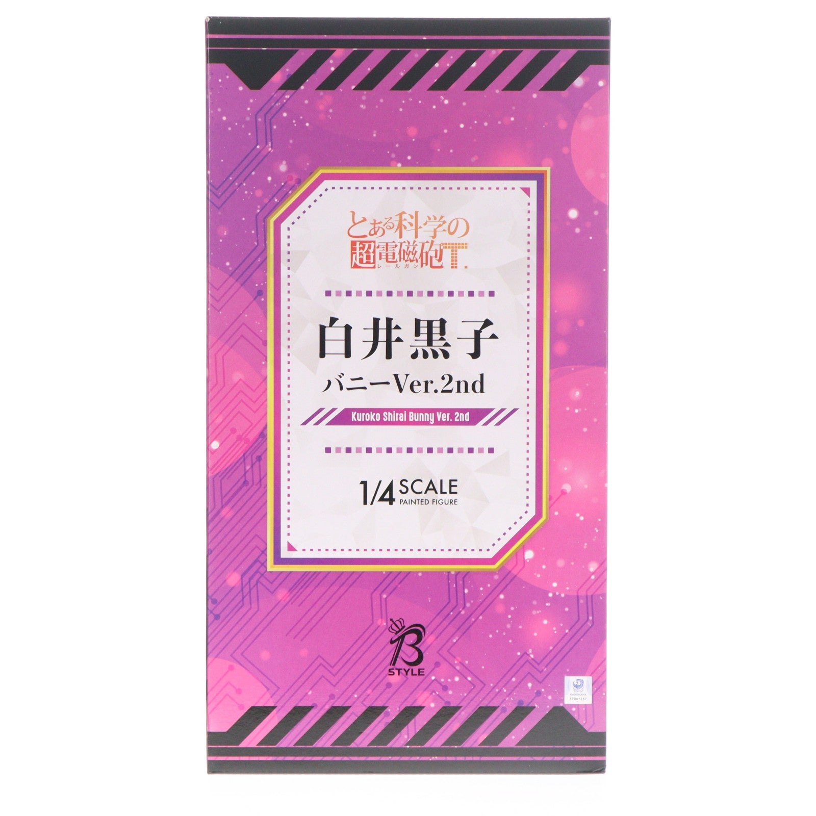 【中古即納】[FIG] B-Style 白井黒子(しらいくろこ) バニーVer.2nd とある科学の超電磁砲T 1/4 完成品 フィギュア GOODSMILE ONLINE SHOP&Amazon.co.jp&あみあみ限定 FREEing(フリーイング)(20231231)