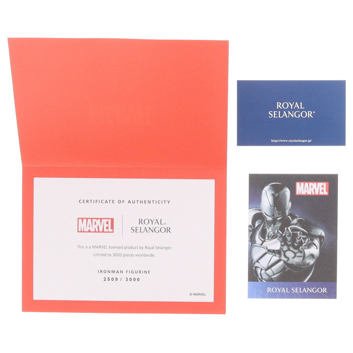 【中古即納】[FIG] フィギュリン アイアンマン リミテッドエディション 完成品 フィギュア(017937R) ROYAL SELANGOR(ロイヤルセランゴール)(20171220)