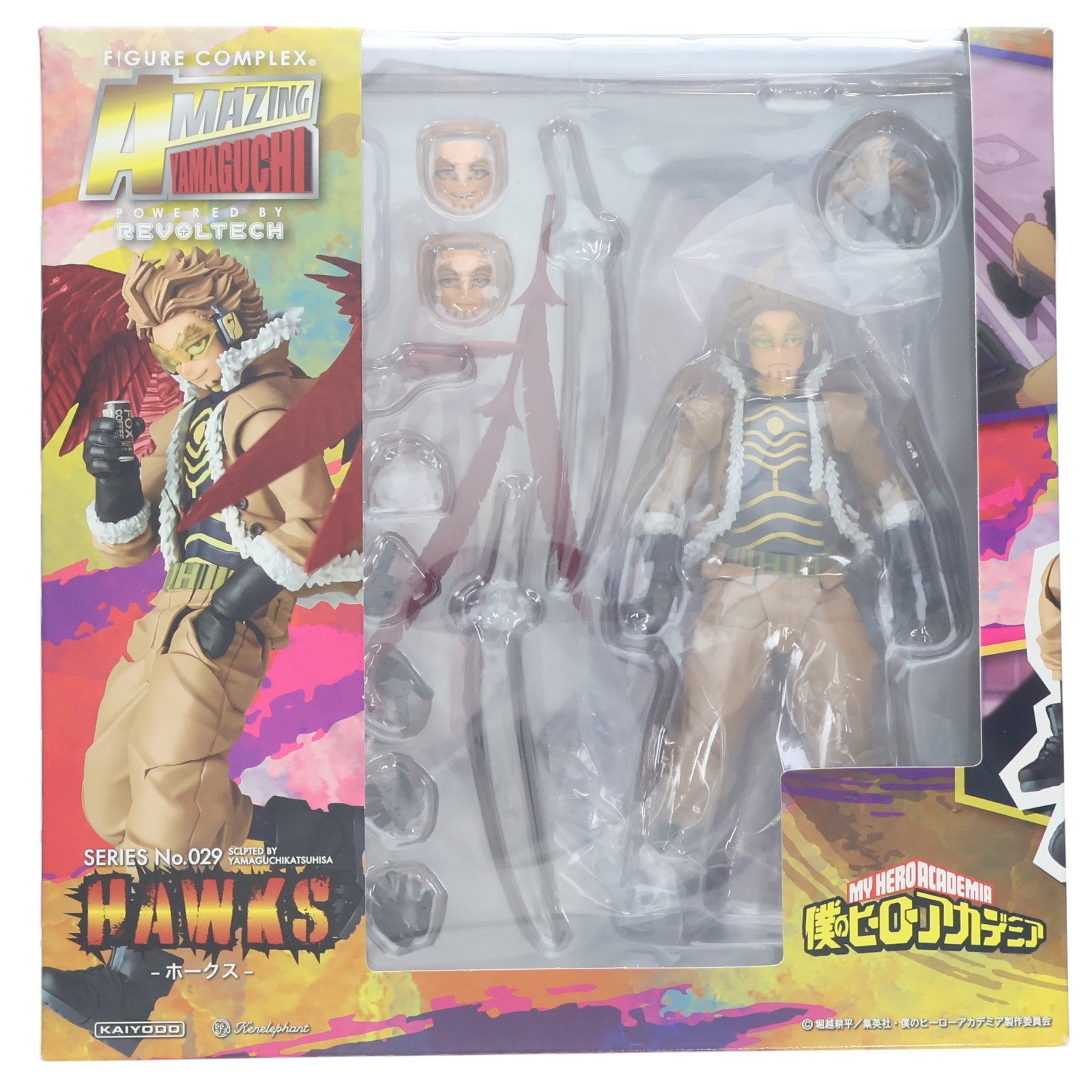 【中古即納】[FIG] フィギュアコンプレックス アメイジングヤマグチ No.029 ホークス 僕のヒーローアカデミア 完成品 可動フィギュア 海洋堂(20230325)