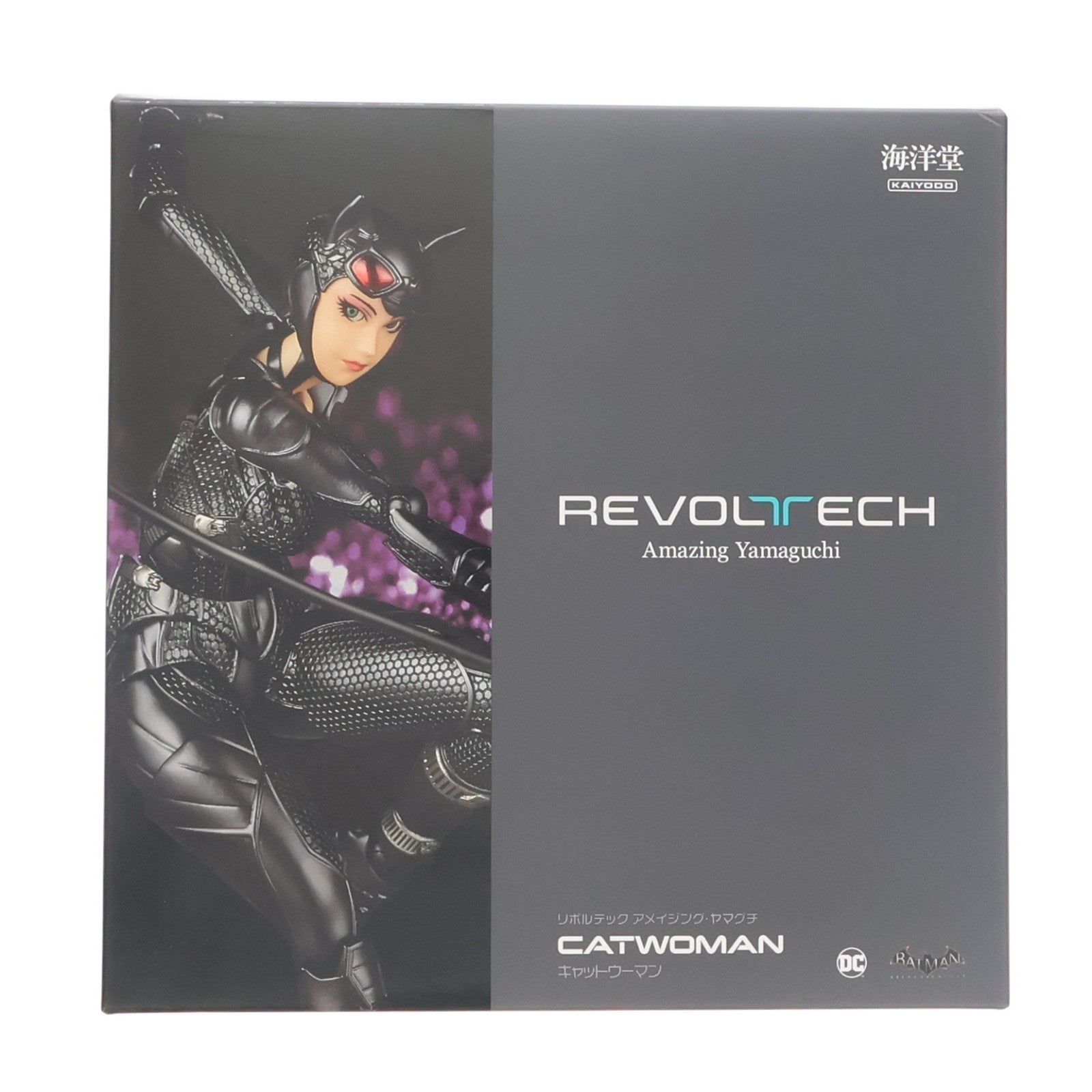 【中古即納】[FIG] 海洋堂直営店限定予約特典付属 アメイジングヤマグチ キャットウーマン バットマン:アーカム・ナイト 完成品 可動フィギュア(NR022) 海洋堂(20240323)