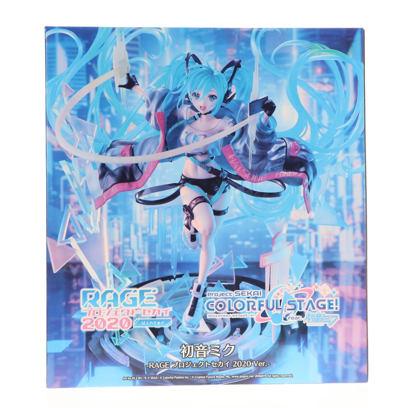 【中古即納】[FIG] SHIBUYA SCRAMBLE FIGURE 初音ミク -RAGE プロジェクトセカイ 2020 Ver.- プロジェクトセカイ カラフルステージ! feat. 初音ミク 1/7 完成品 フィギュア eStream(20231030)