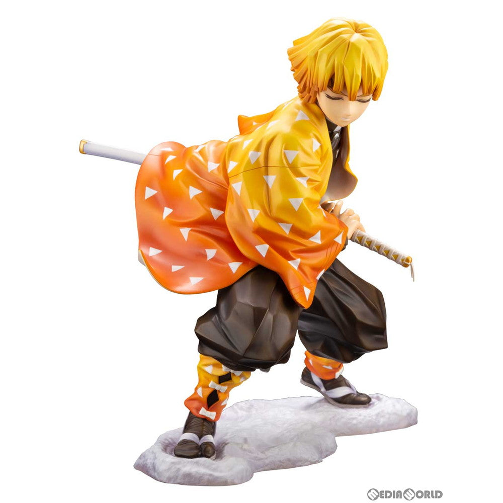 【中古即納】[FIG] ARTFX J 我妻善逸(あがつまぜんいつ) 鬼滅の刃 1/8 完成品 フィギュア(PP849) コトブキヤ(20200831)