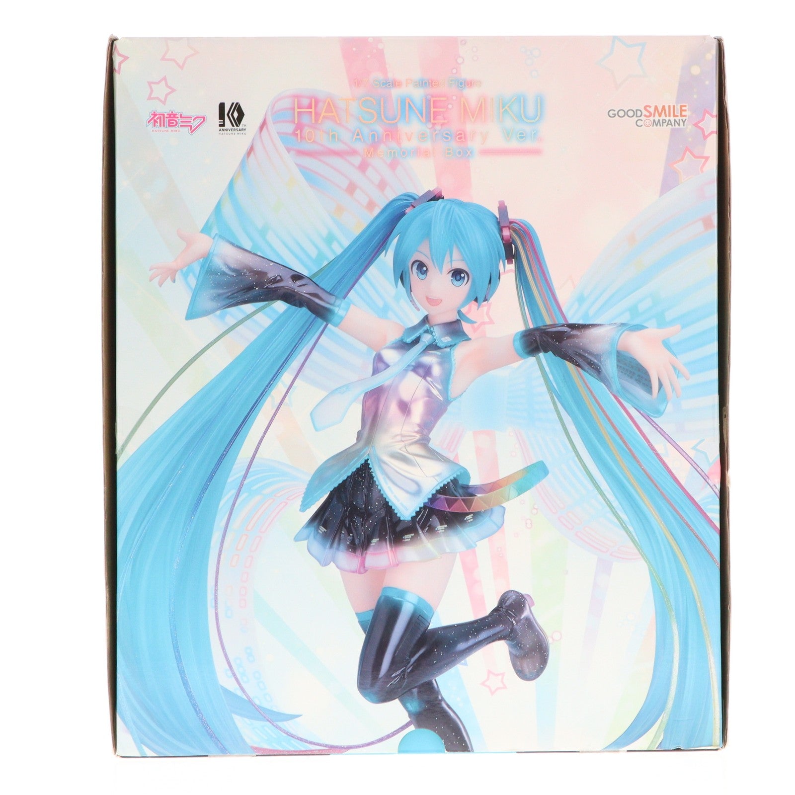 【中古即納】[FIG] 初音ミク 10th Anniversary Ver. Memorial Box キャラクター・ボーカル・シリーズ01 初音ミク 1/7 完成品 フィギュア 書籍 グッドスマイルカンパニー(20190526)