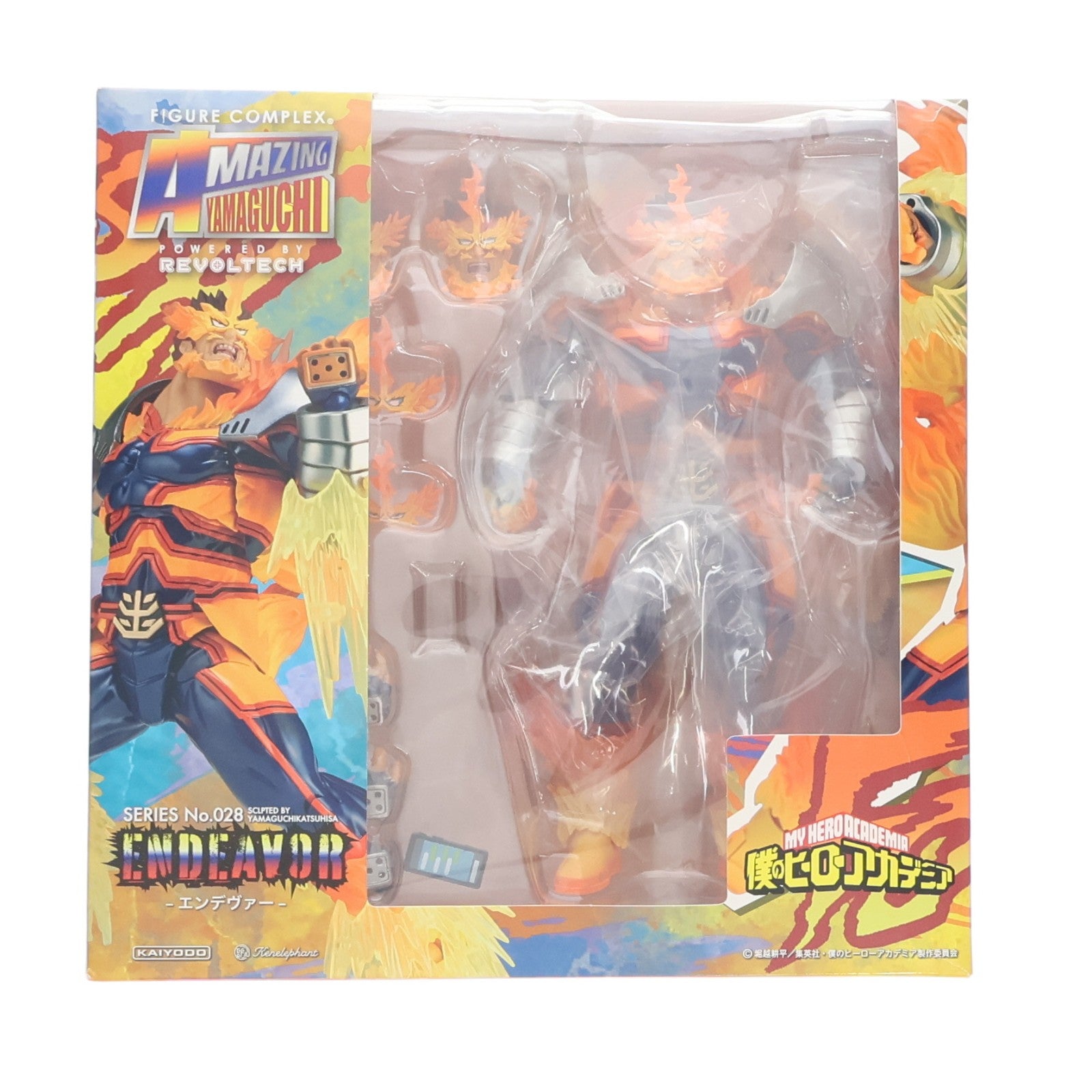 【中古即納】[FIG] フィギュアコンプレックス アメイジングヤマグチ No.028 エンデヴァー 僕のヒーローアカデミア 完成品 可動フィギュア タカラトミー/ケンエレファント(20230223)