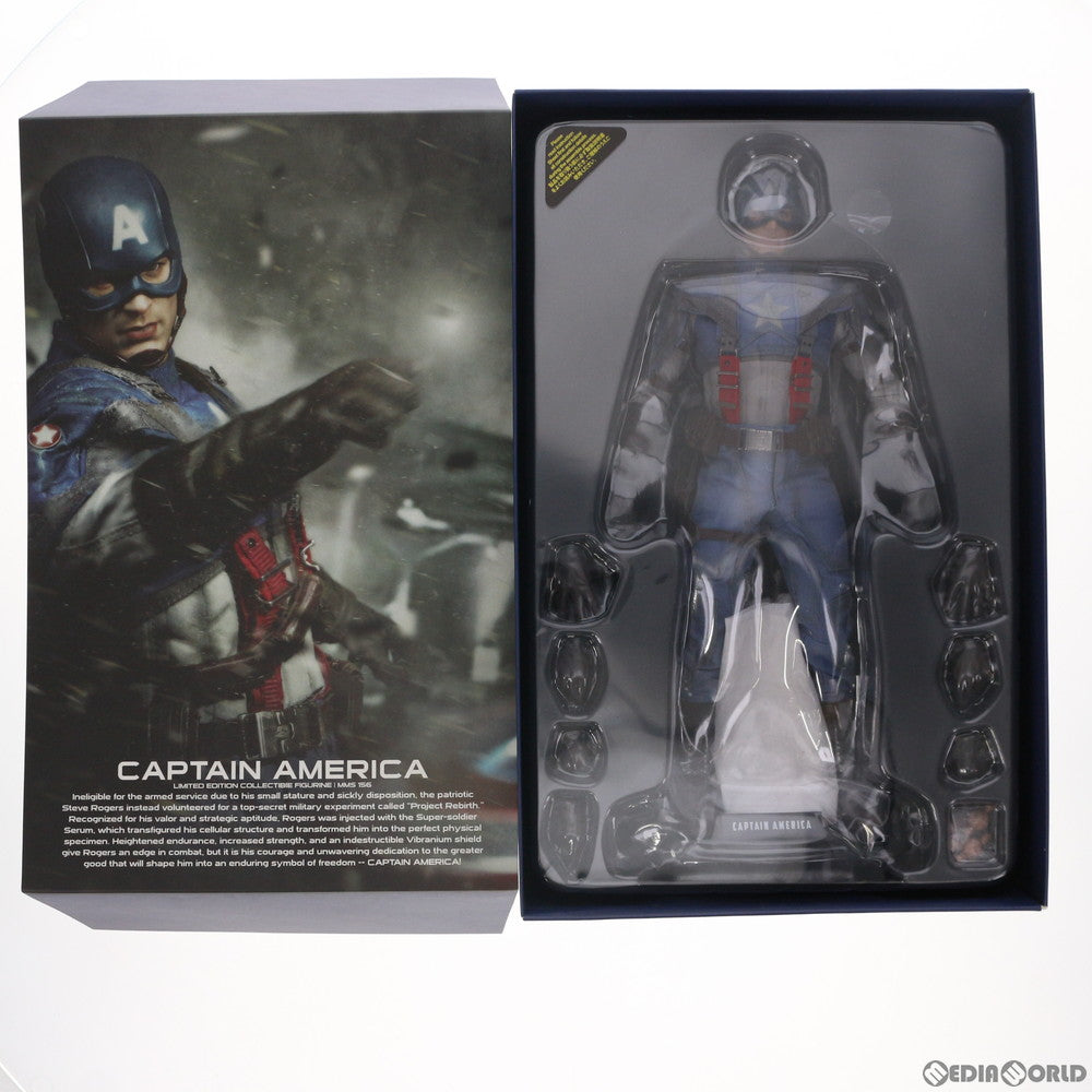 【中古即納】[FIG] ムービー・マスターピース キャプテン・アメリカ キャプテン・アメリカ:ザ・ファースト・アベンジャー 1/6 完成品 可動フィギュア(MMS156) ホットトイズ(20211231)