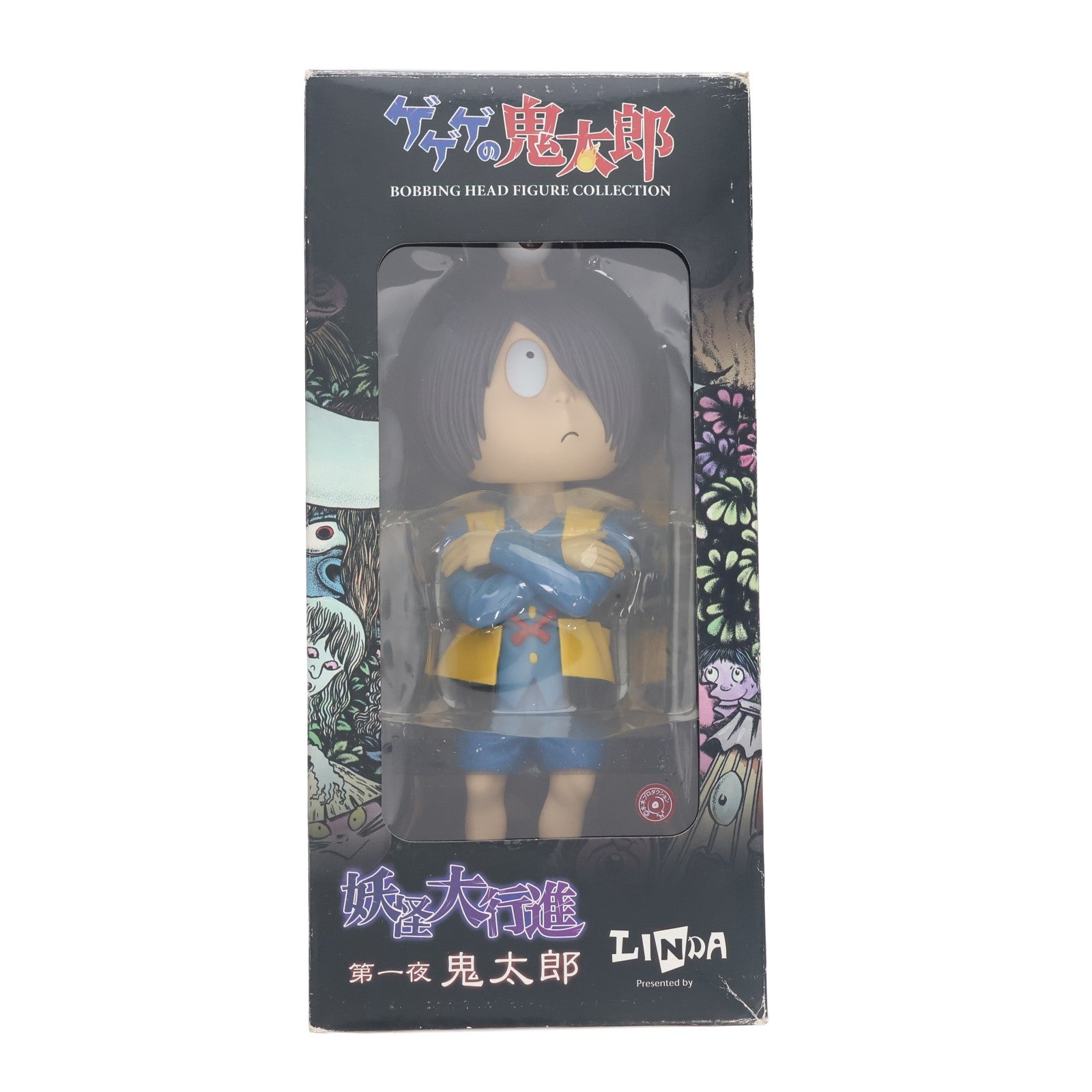 【中古即納】[FIG] ボビングヘッドフィギュアコレクション 妖怪大行進 第一夜 鬼太郎 通常版 ゲゲゲの鬼太郎 完成品 フィギュア ダイブ(20081031)