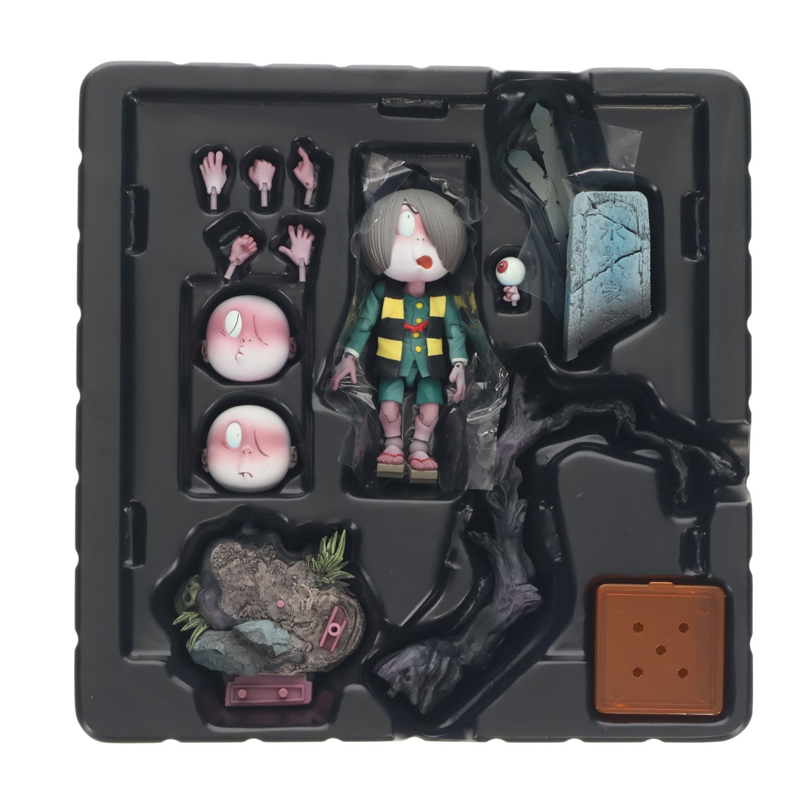 【中古即納】[FIG] リボルテックタケヤ No.006 ゲゲゲの鬼太郎 立体絵巻 鬼太郎(きたろう) ゲゲゲの鬼太郎 完成品 フィギュア 海洋堂(20130713)