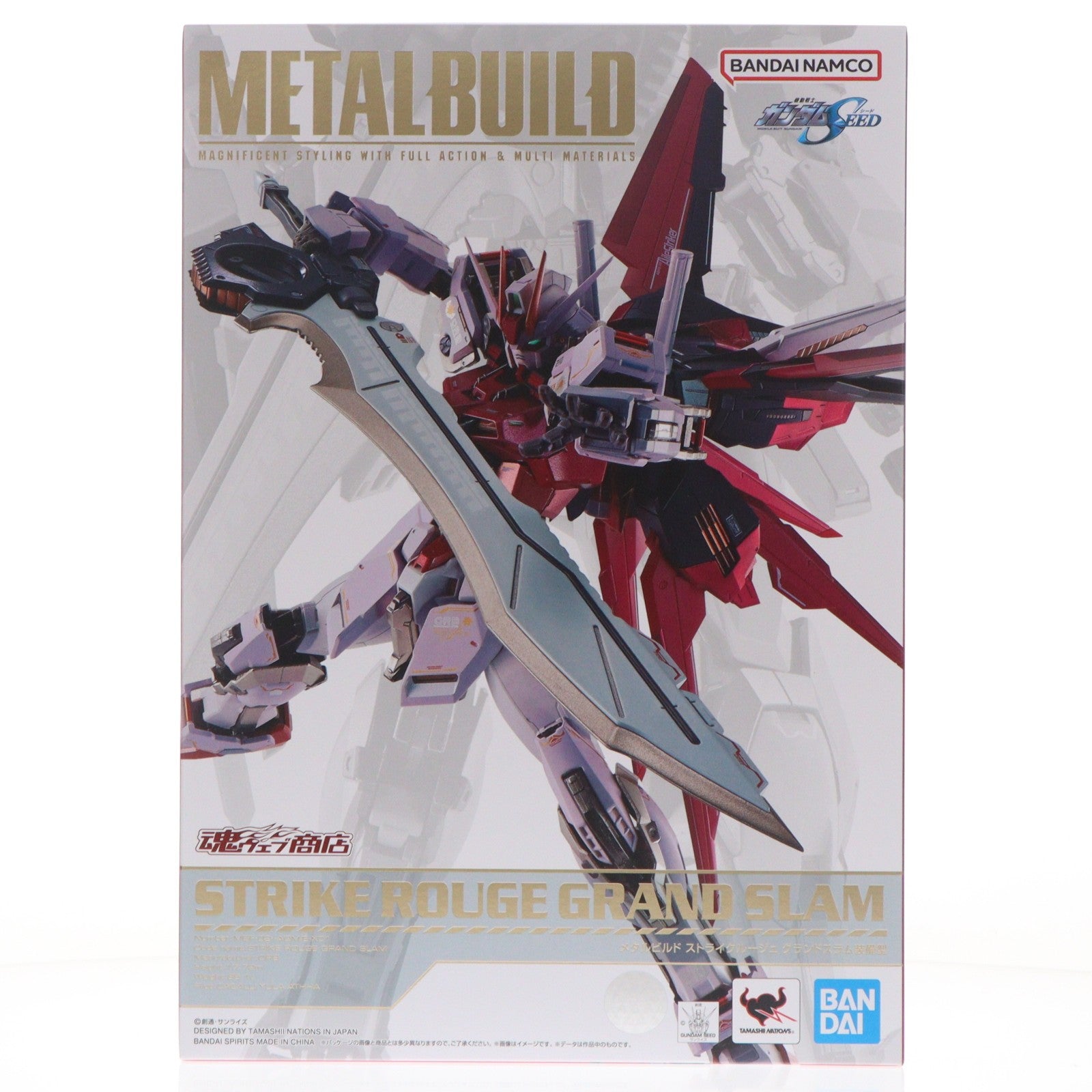 【中古即納】[FIG] 魂ウェブ商店限定 METAL BUILD ストライクルージュ グランドスラム装備型 機動戦士ガンダムSEED(シード) 完成品 可動フィギュア バンダイスピリッツ(20230131)