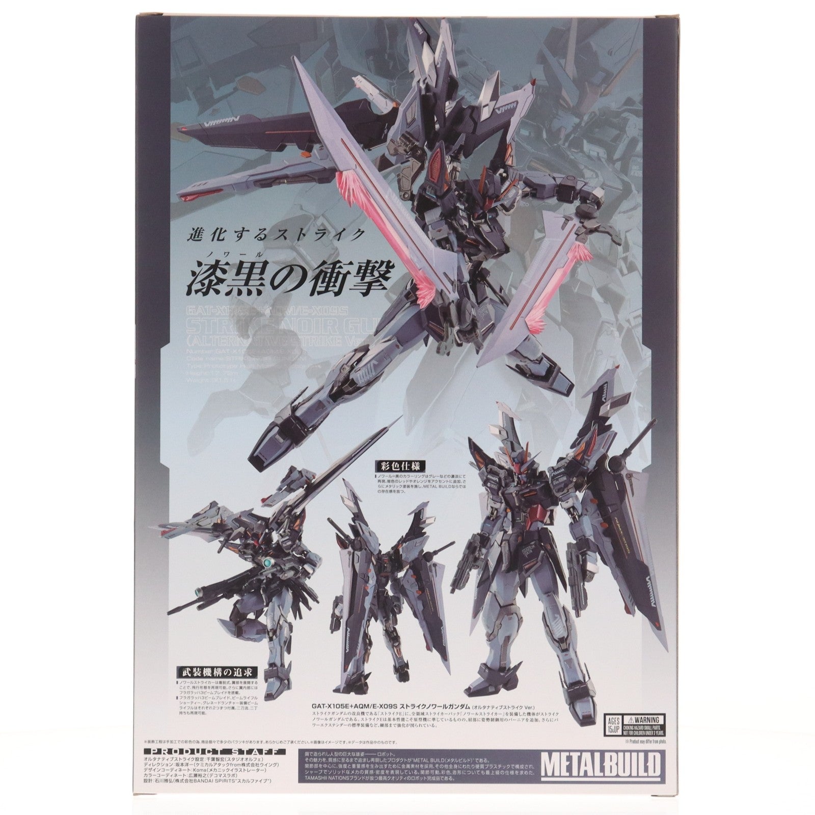 【中古即納】[FIG] METAL BUILD ストライクノワールガンダム(オルタナティブストライク Ver.) 機動戦士ガンダムSEED(シード) C.E.73 STARGAZER(スターゲイザー) 完成品 可動フィギュア TAMASHII NATION 2022&魂ウェブ商店限定 バンダイスピリッツ(20221115)