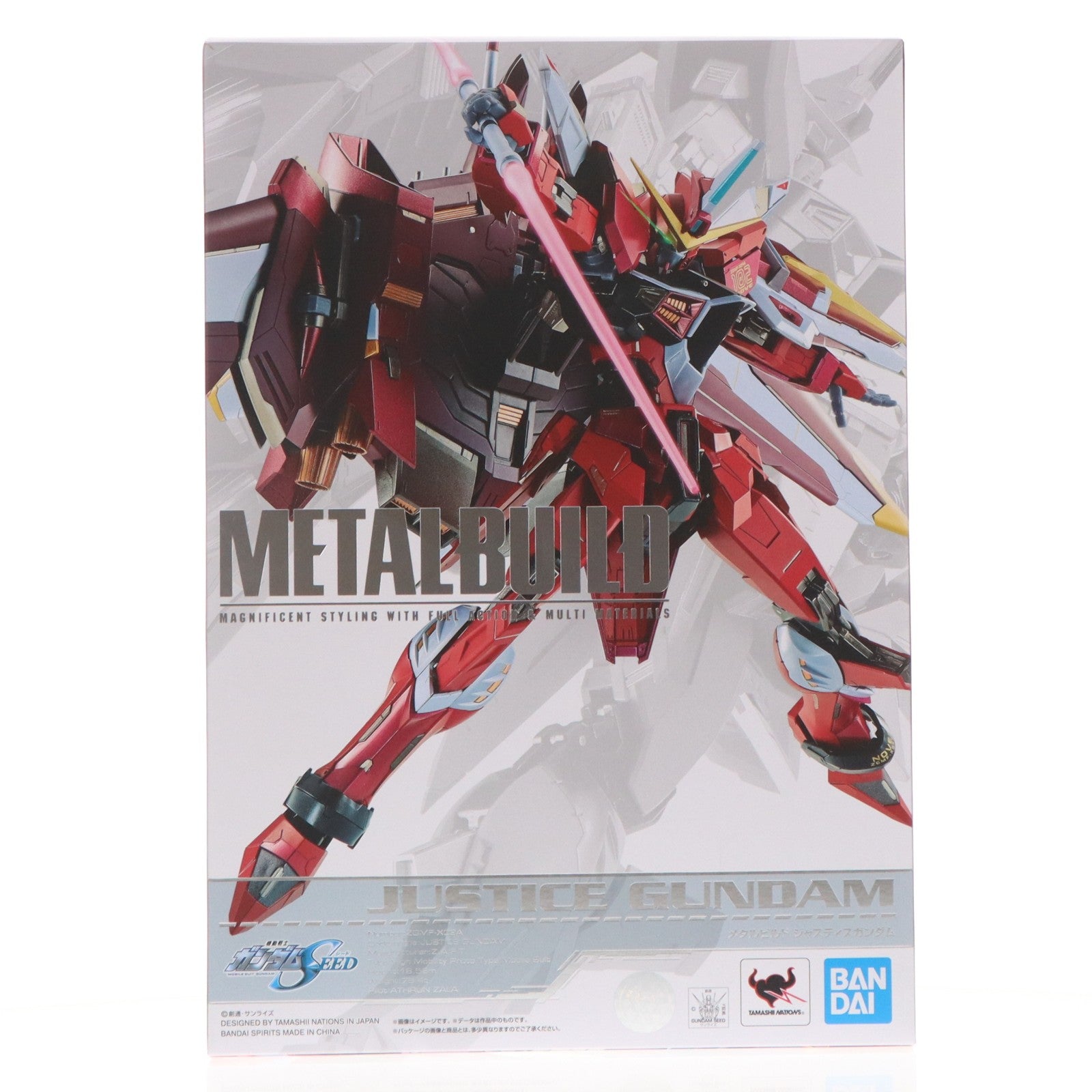 【中古即納】[FIG] METAL BUILD ジャスティスガンダム 機動戦士ガンダムSEED(シード) 完成品 可動フィギュア バンダイスピリッツ(20220129)