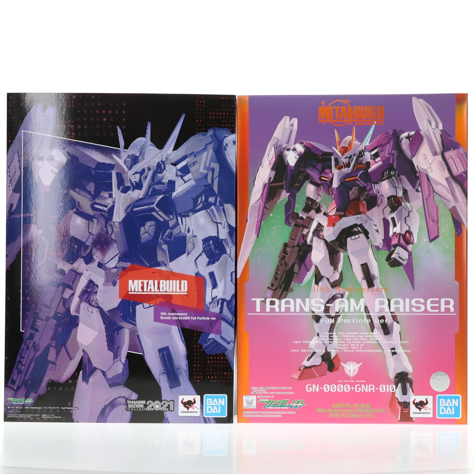 【中古即納】[FIG] METAL BUILD 10th Anniversary トランザムライザー Full Particle ver. 機動戦士ガンダム00(ダブルオー) 完成品 可動フィギュア TAMASHII NATION ONLINE 2021&魂ウェブ商店限定 バンダイスピリッツ(20211116)
