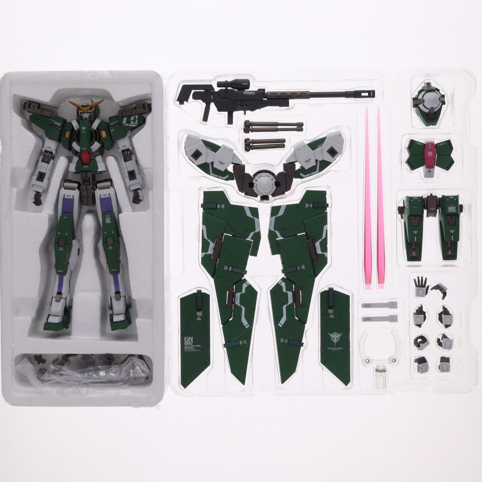 【中古即納】[FIG] 魂ウェブ商店限定 METAL BUILD ガンダムデュナメス&デヴァイズデュナメス 機動戦士ガンダム00(ダブルオー) 完成品 可動フィギュア バンダイスピリッツ(20230518)