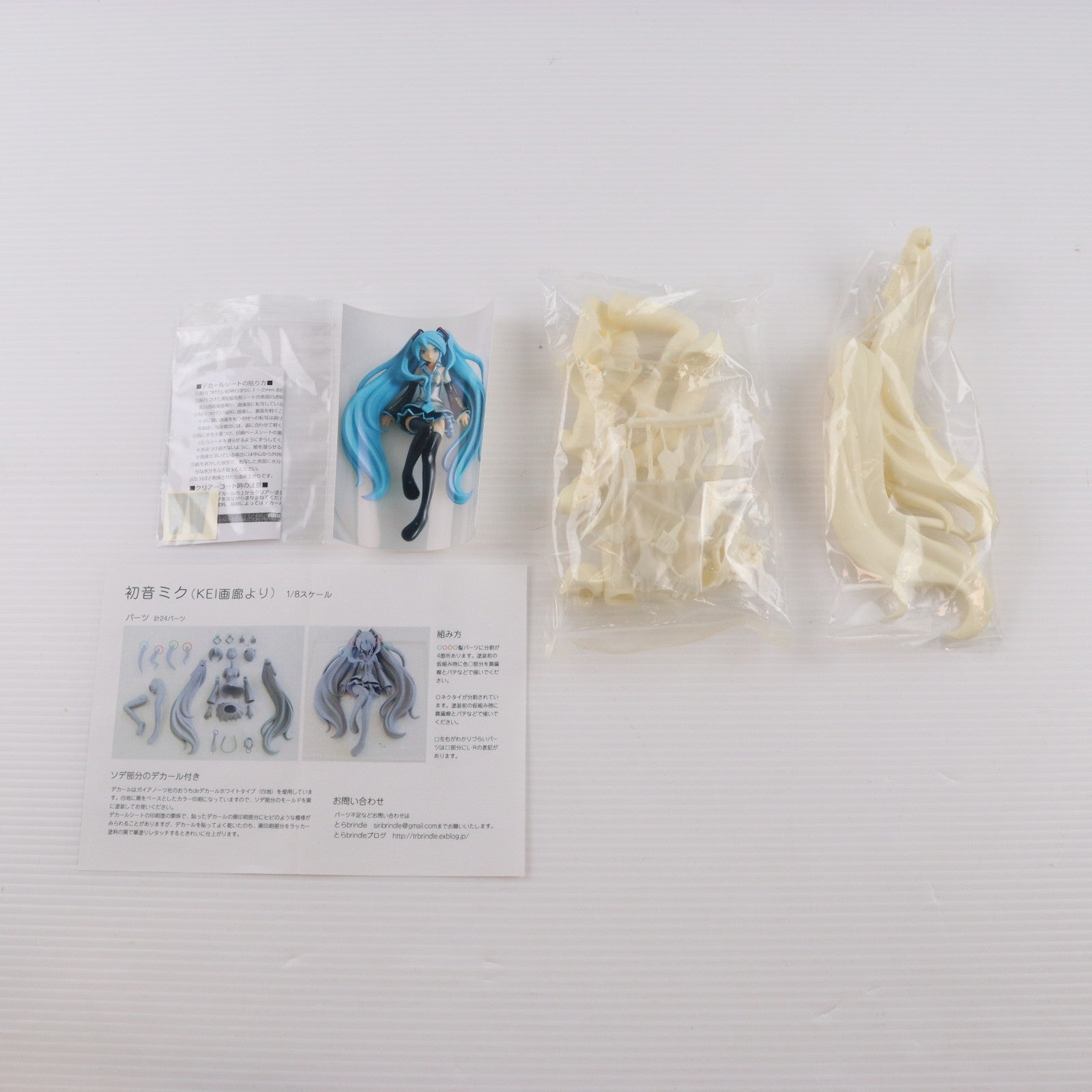 【中古即納】[FIG] ワンダーフェスティバル2011冬限定 初音ミク(KEI画廊より) キャラクター・ボーカル・シリーズ 01 初音ミク 1/8 ガレージキット フィギュア とらbrindle(19991231)