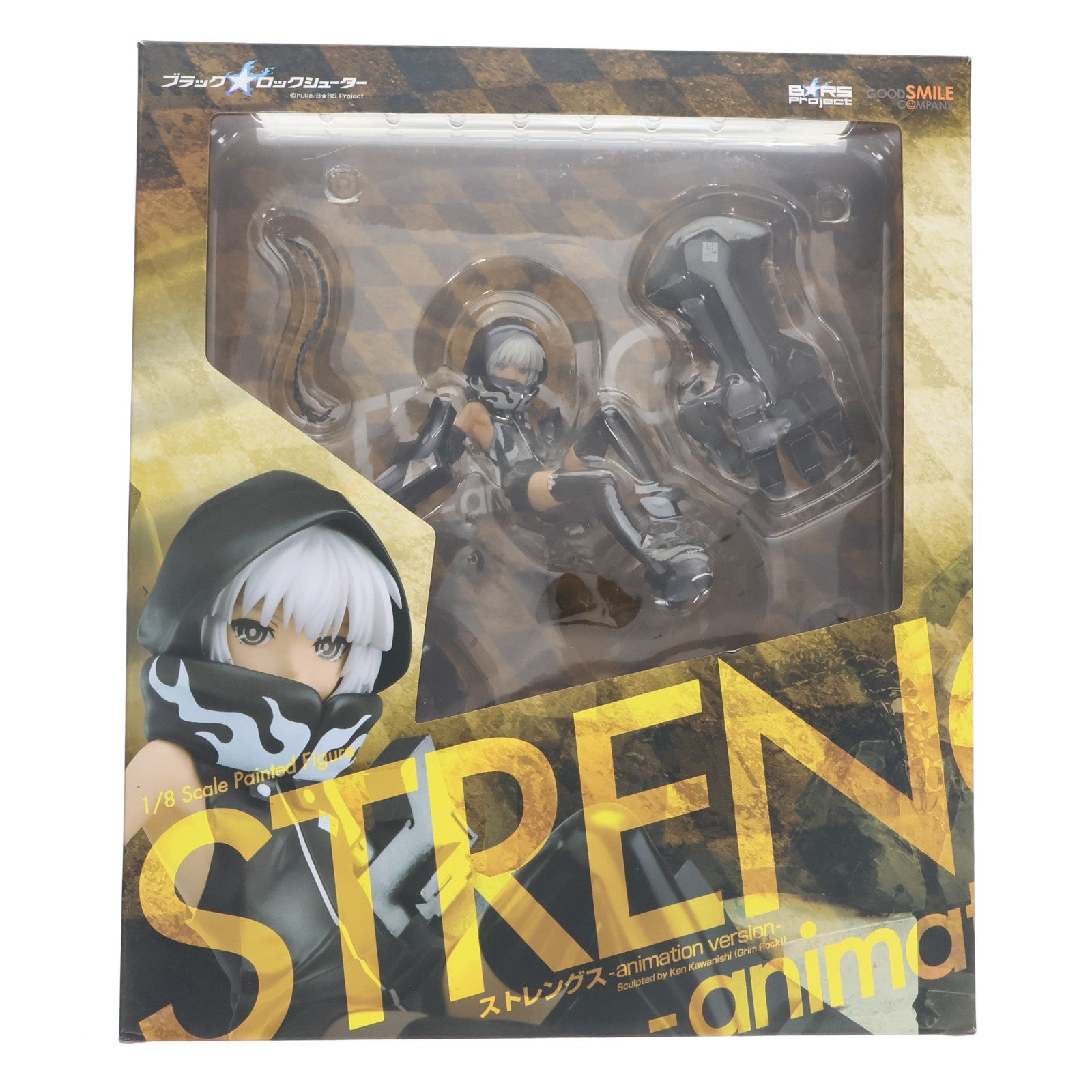 【中古即納】[FIG] ストレングス -animation version-(アニメーションVer.) ブラック★ロックシューター 1/8 完成品 フィギュア グッドスマイルカンパニー(20110915)