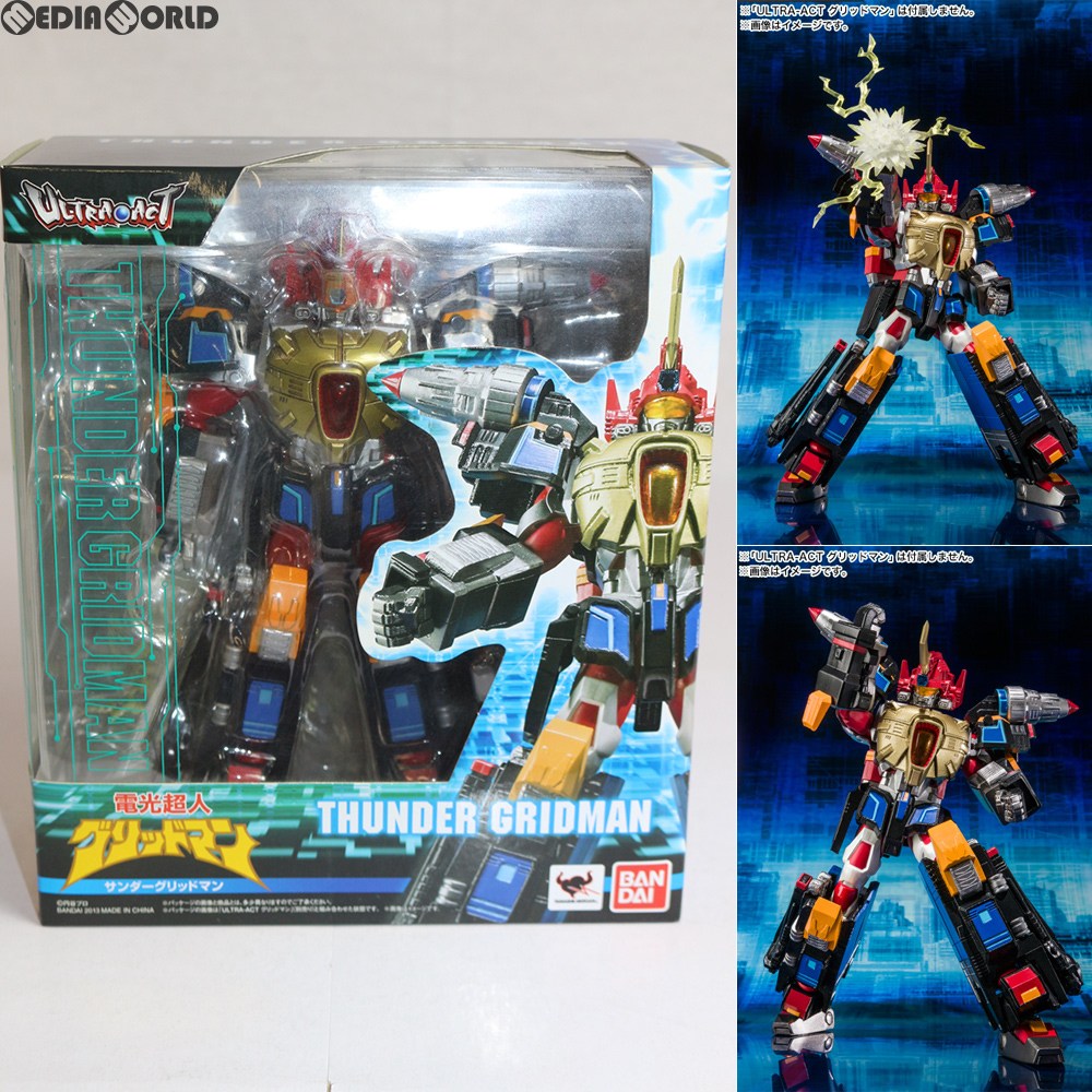 【中古即納】[FIG] ULTRA-ACT(ウルトラアクト) サンダーグリッドマン 電光超人グリッドマン 完成品 可動フィギュア バンダイ(20130131)