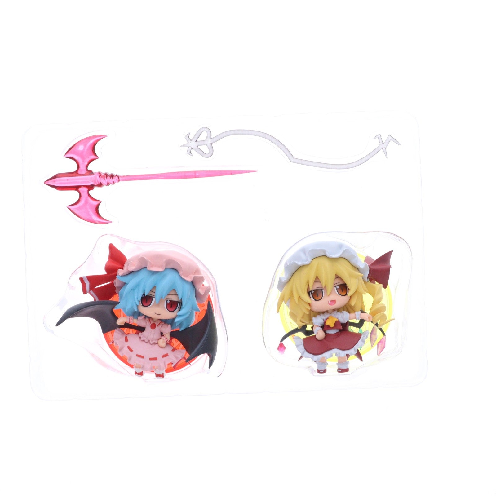 【中古即納】[FIG] TOHO SUPER DEFORMED SERIES 03 レミリア・スカーレット×フランドール・スカーレット(2体セット) 東方Project 完成品 フィギュア ピンクカンパニー/ネタ具現化委員会(20091031)