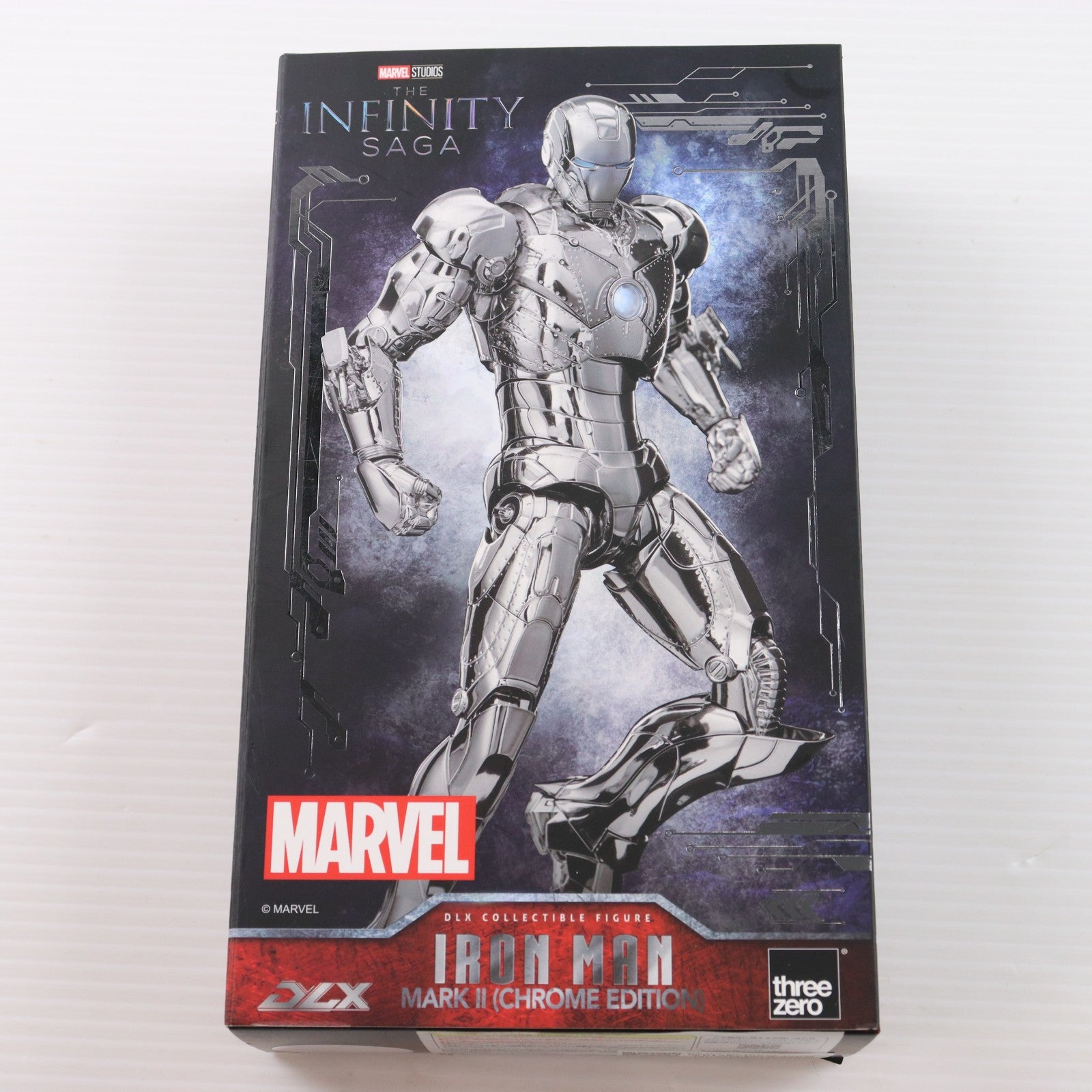 【中古即納】[FIG] DLX Iron Man Mark 2(Chrome Edition)(DLX アイアンマン・マーク2(クローム・エディション)) Marvel Studios' The Infinity Saga(マーベル・スタジオ: インフィニティ・サーガ) 1/12 完成品 可動フィギュア threezero(スリーゼロ)(20260425)