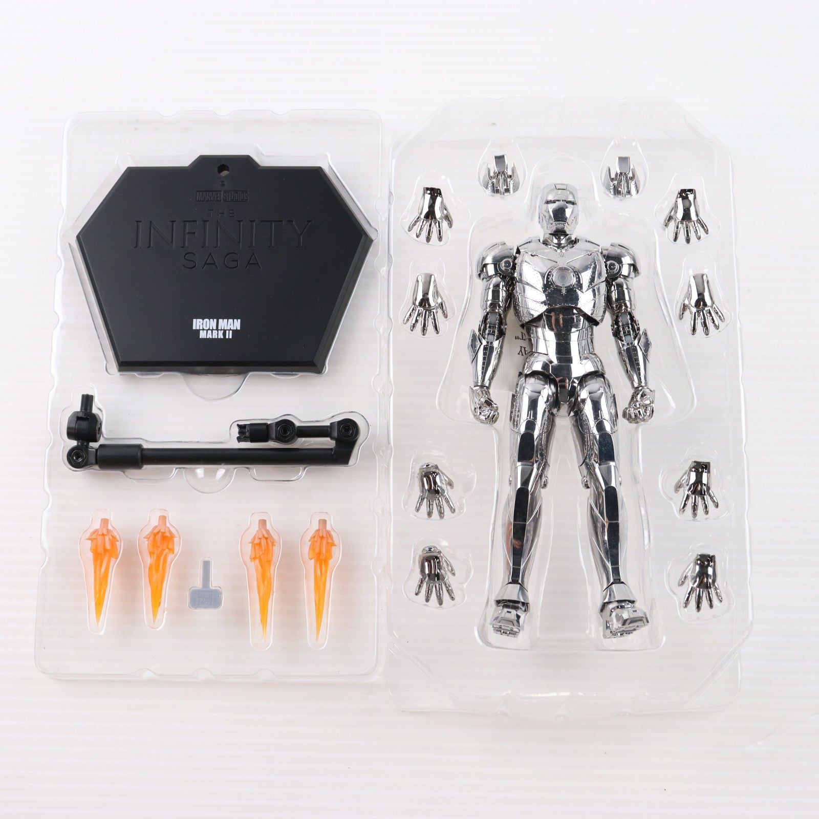 【中古即納】[FIG] DLX Iron Man Mark 2(Chrome Edition)(DLX アイアンマン・マーク2(クローム・エディション)) Marvel Studios' The Infinity Saga(マーベル・スタジオ: インフィニティ・サーガ) 1/12 完成品 可動フィギュア threezero(スリーゼロ)(20260425)